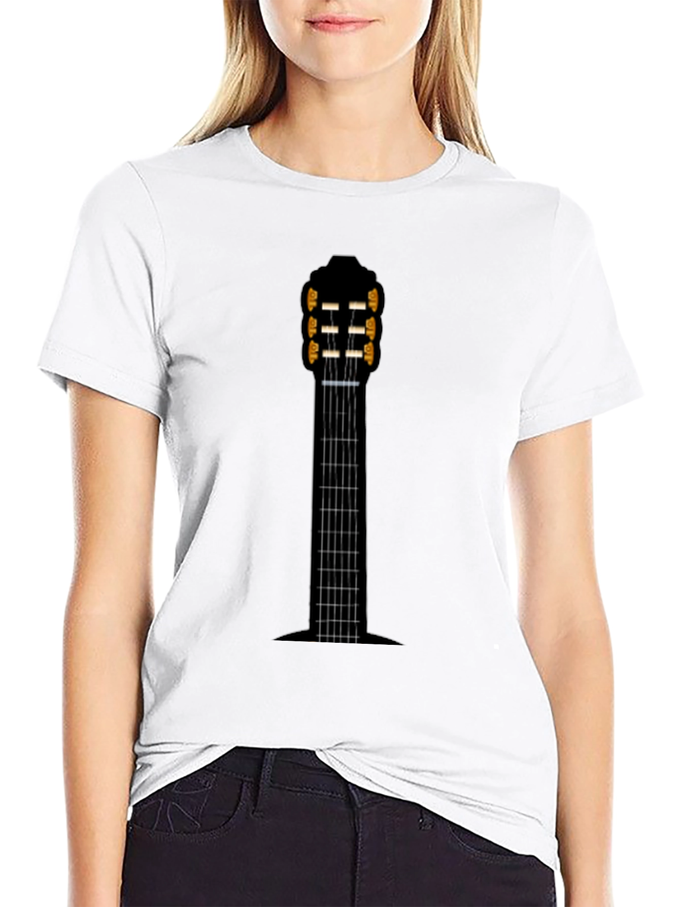 Guitar Neck Graphic Tee - Music Lovers T-Shirt