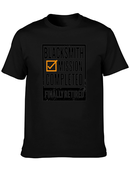 Blacksmith Mission Completed Retirement T-Shirt