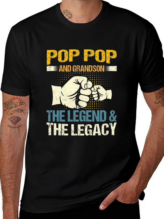 Pop Pop & Grandson T-Shirt - The Legend & The Legacy