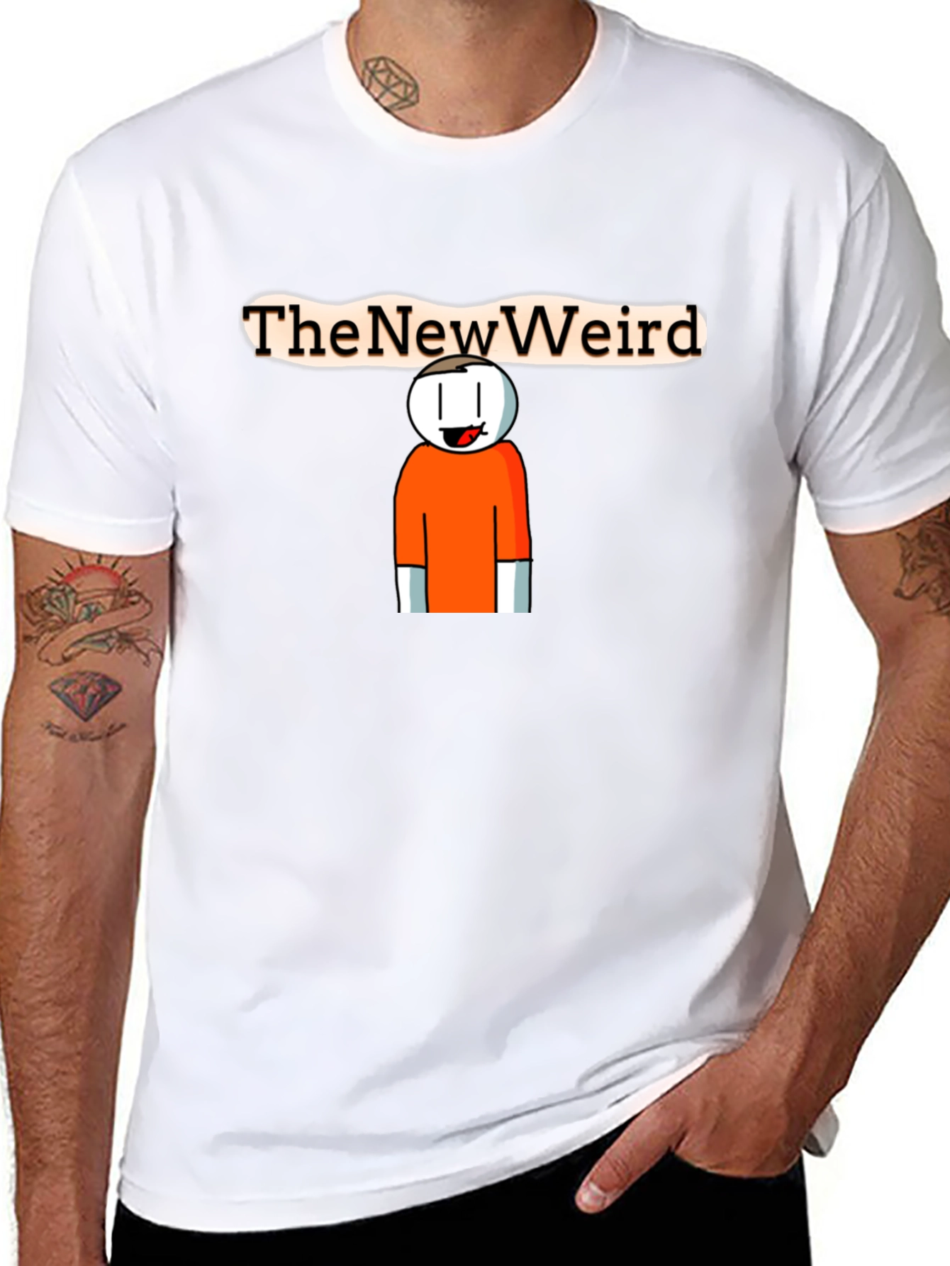 The New Weird Graphic Tee - Black Cotton Blend