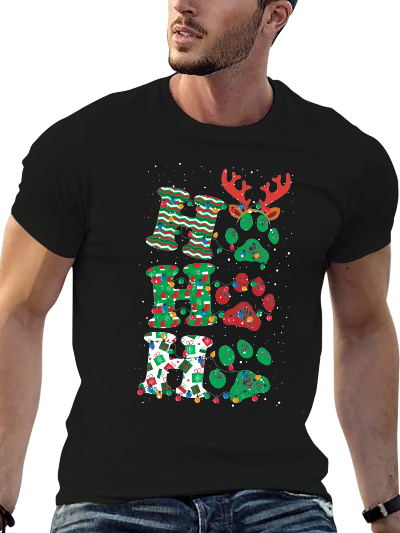 Festive Ho Ho Ho Christmas T-Shirt