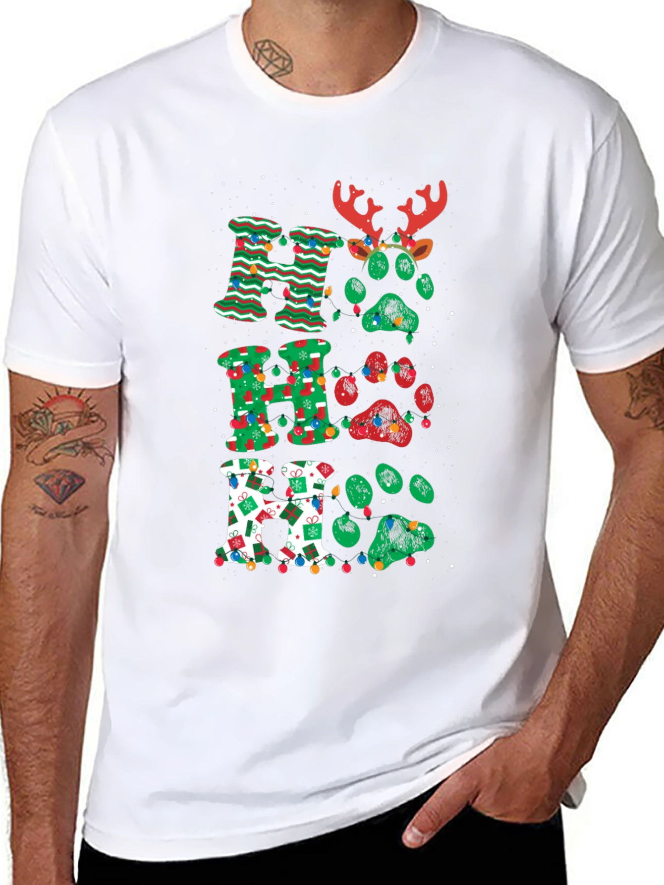 Festive Ho Ho Ho Christmas T-Shirt