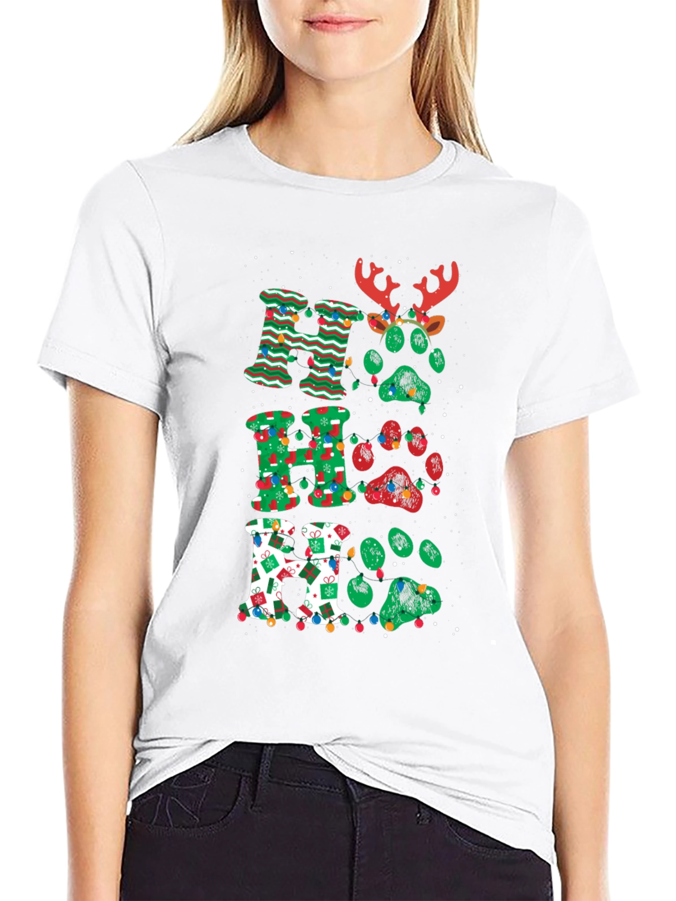 Festive Ho Ho Ho Christmas T-Shirt