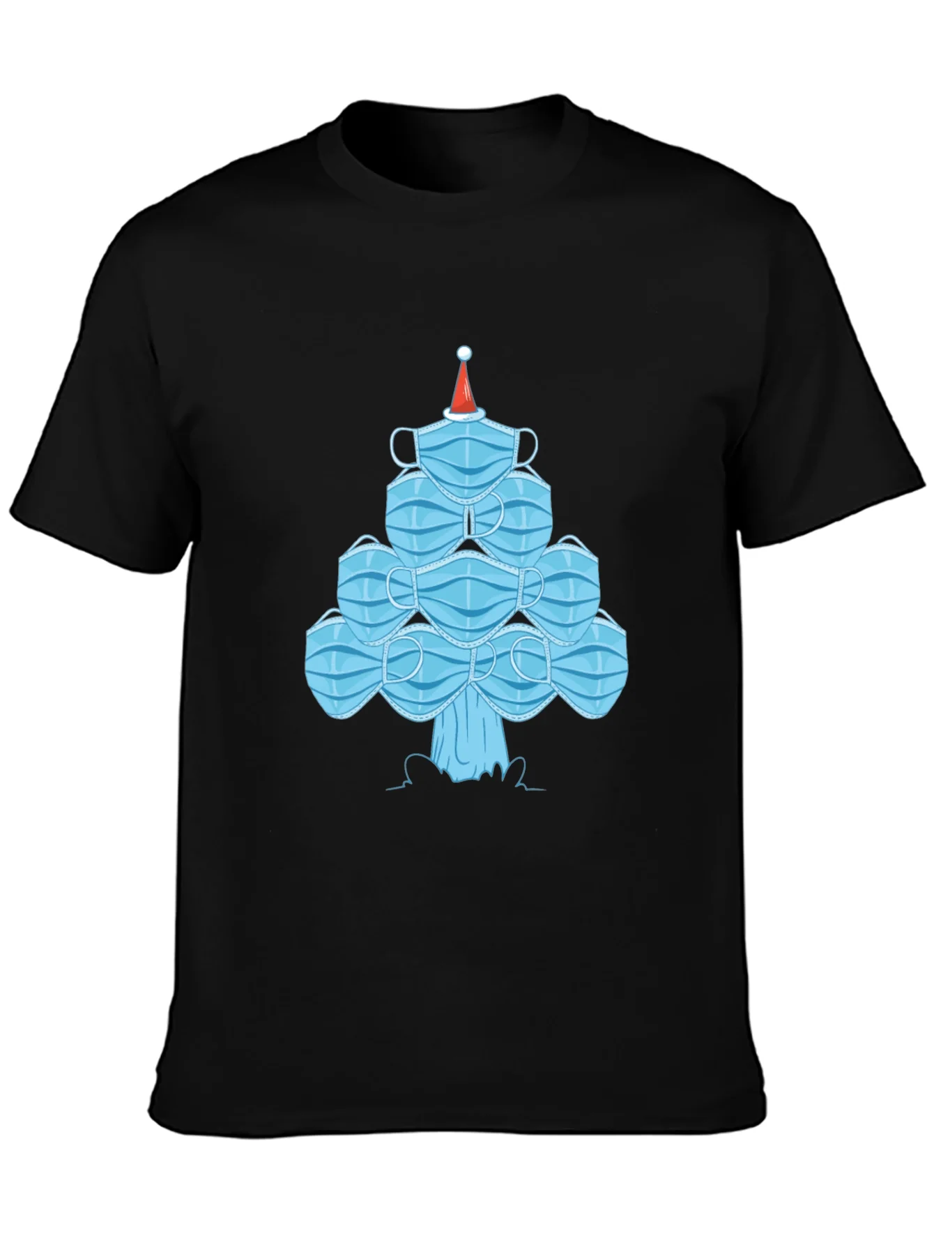 Christmas Mask Tree Tee - Holiday Gift