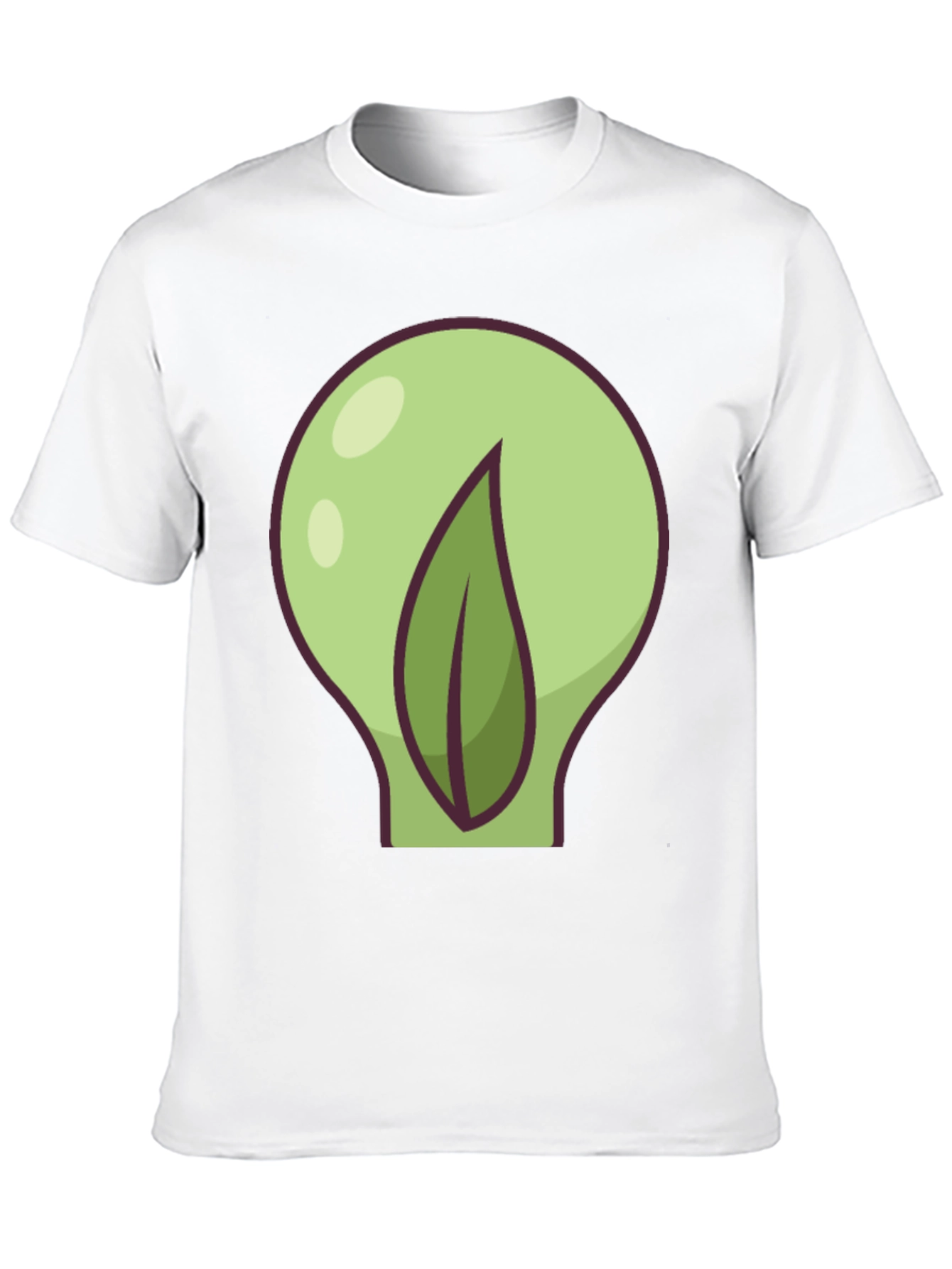 Leaf Bulb Black T-Shirt