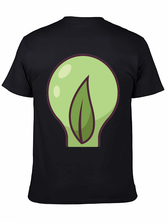 Leaf Bulb Black T-Shirt