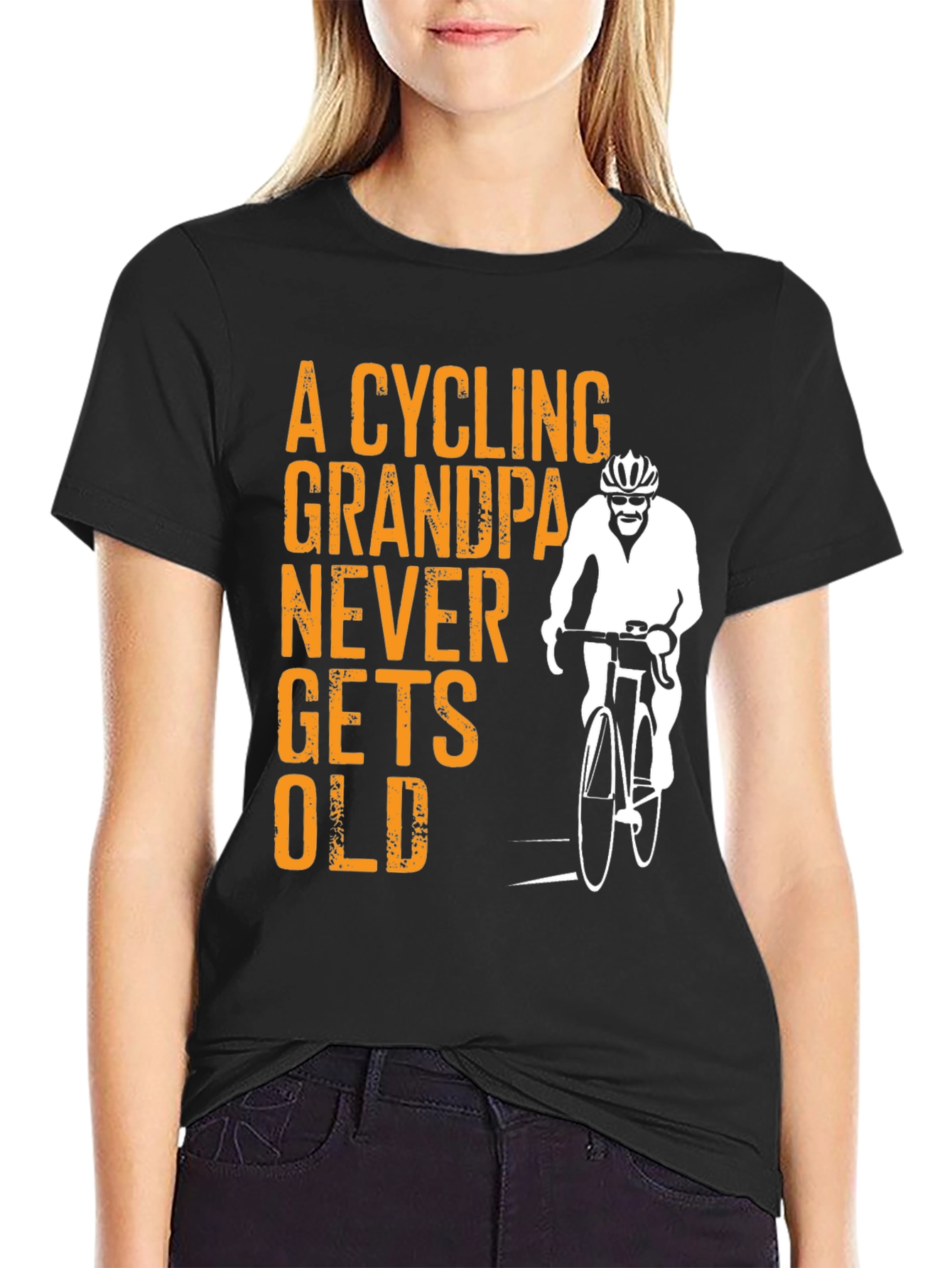 Cycling Grandpa T-Shirt - Never Gets Old!