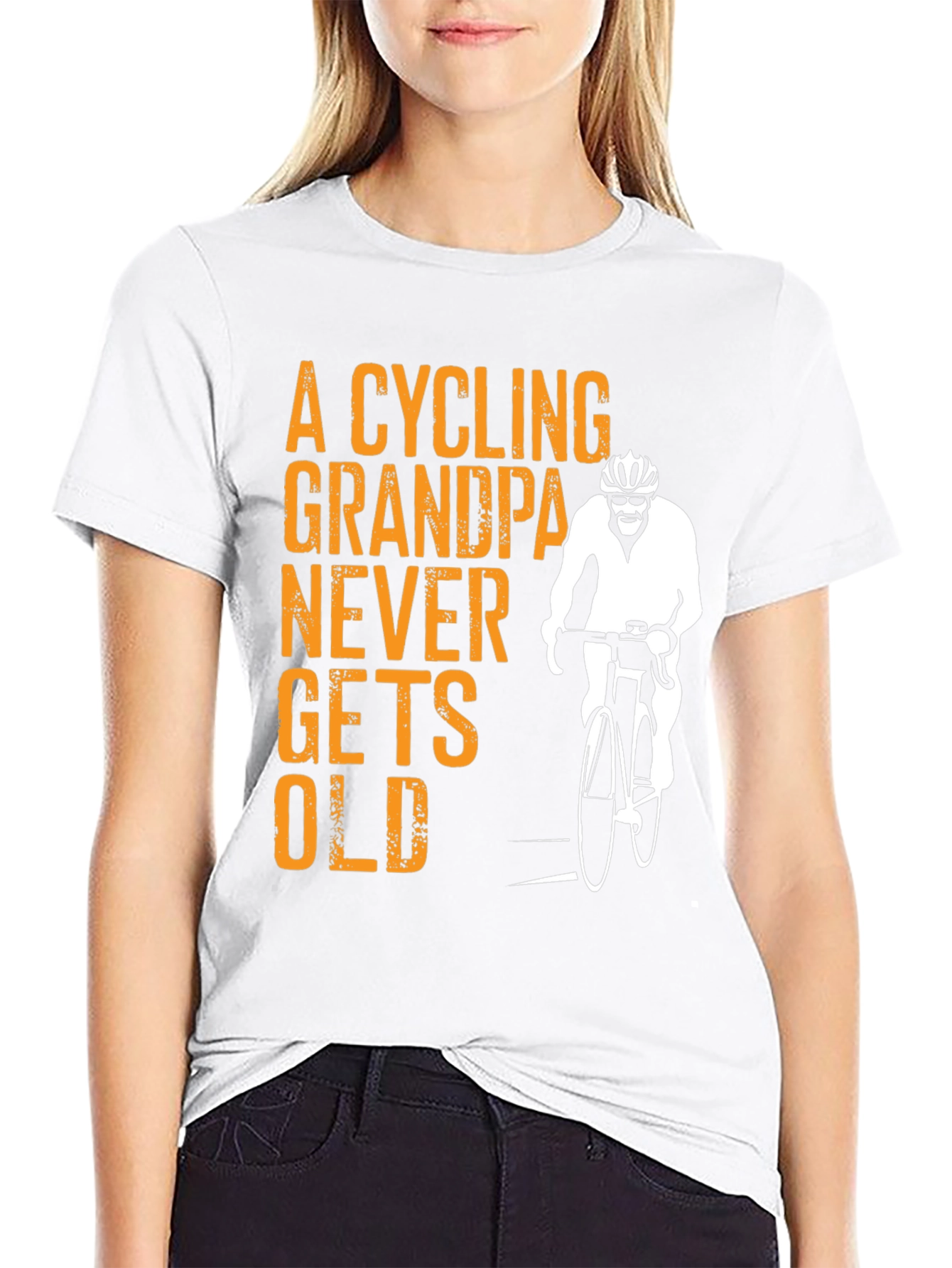 Cycling Grandpa T-Shirt - Never Gets Old!