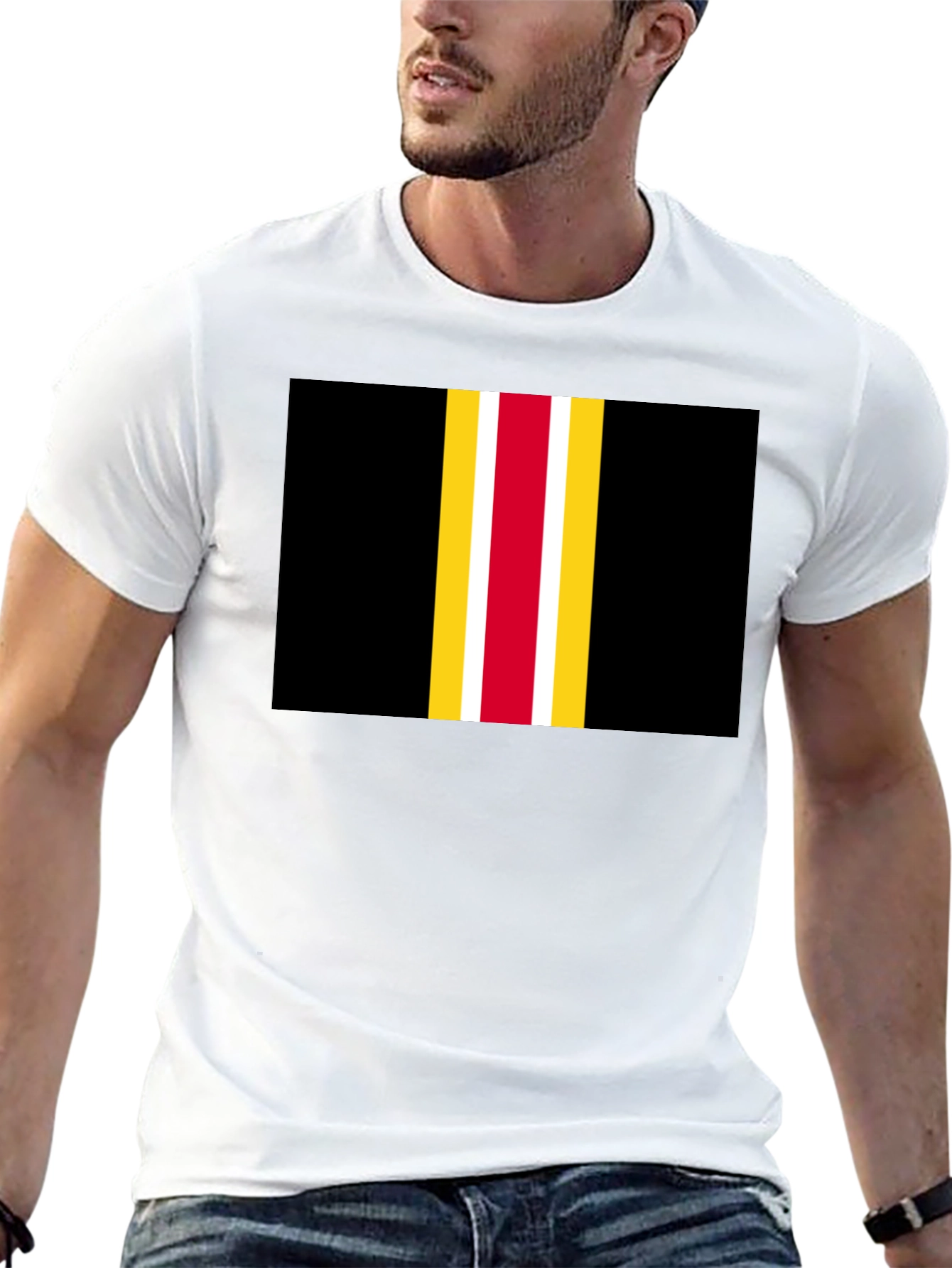 Striped Graphic T-Shirt - Bold Style