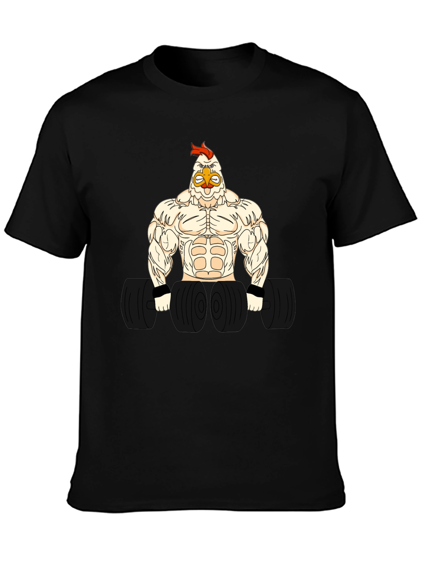 Muscle Chicken Graphic T-Shirt
