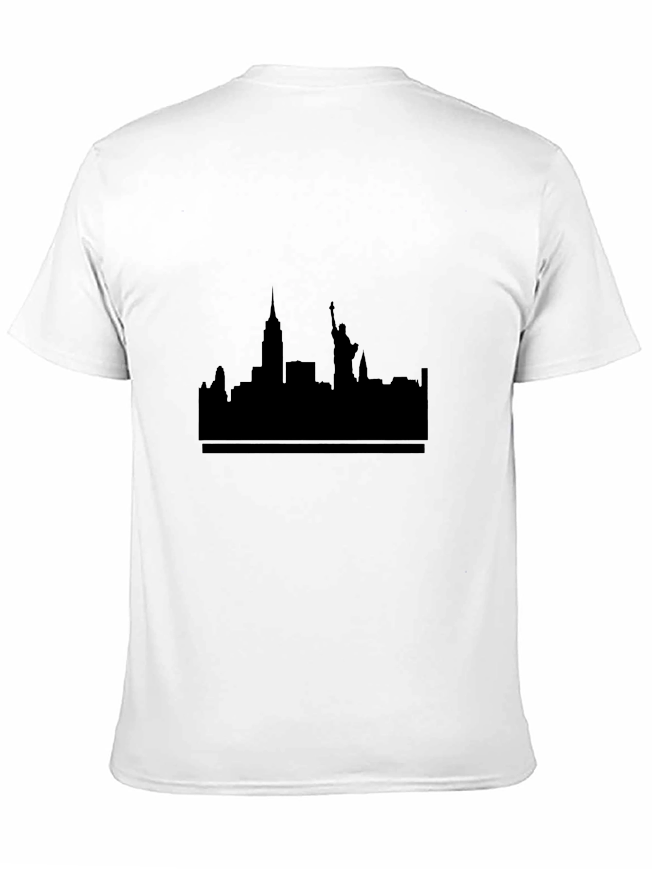 NYC Skyline Silhouette Black T-Shirt