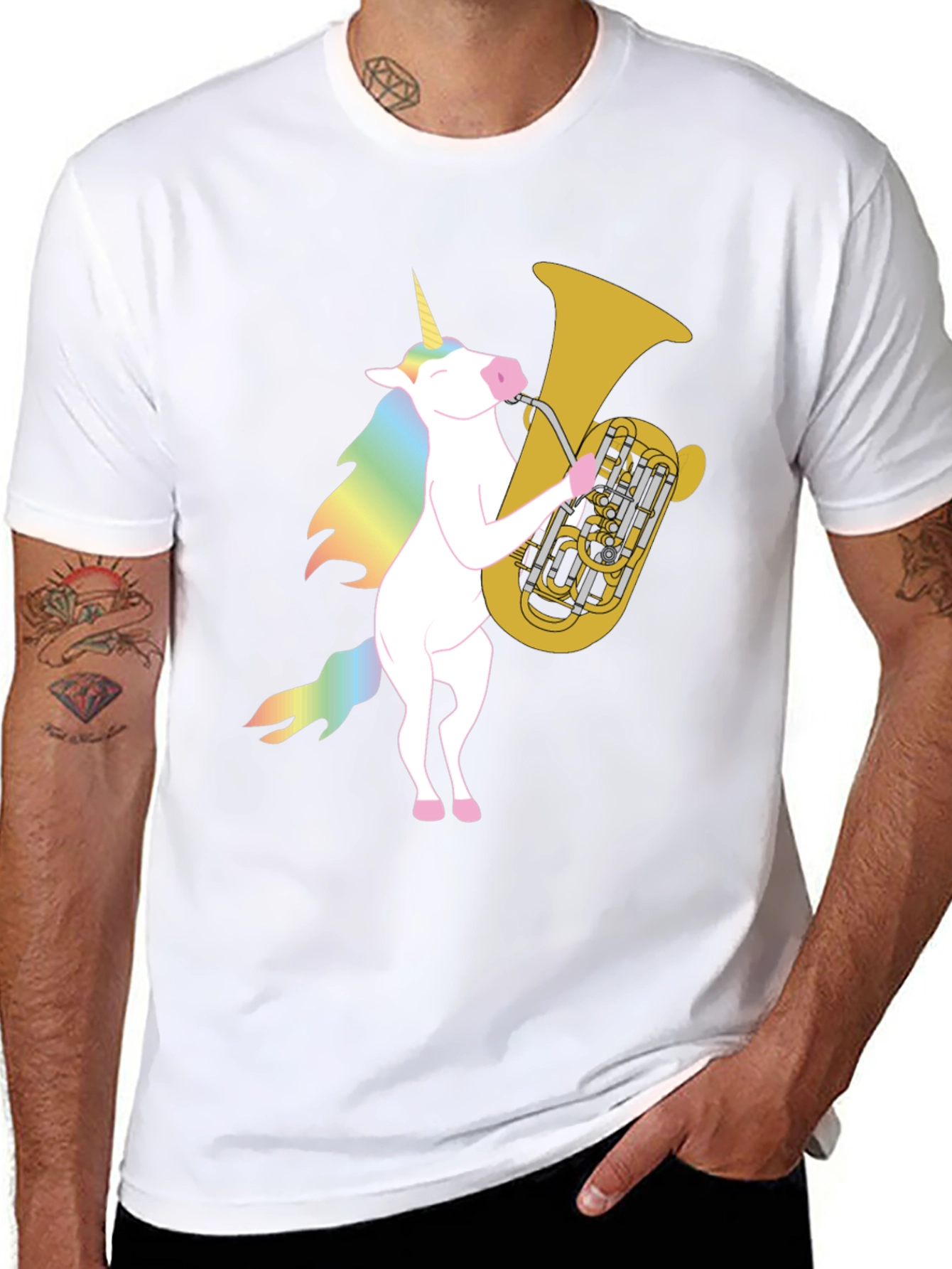 Unicorn Tuba T-Shirt