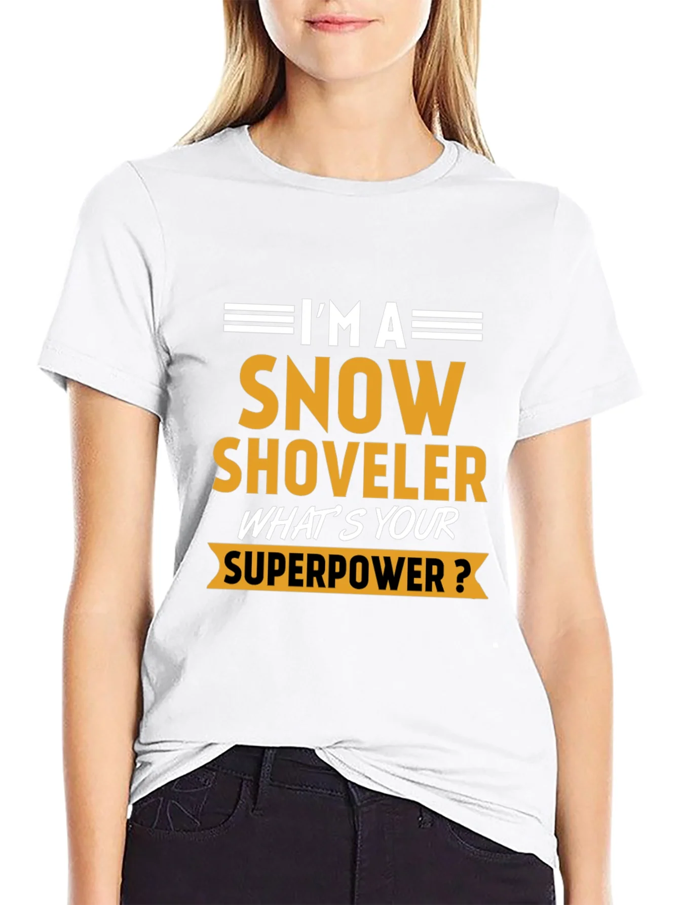 Snow Shoveler Superpower Tee - Funny Winter Job T-Shirt