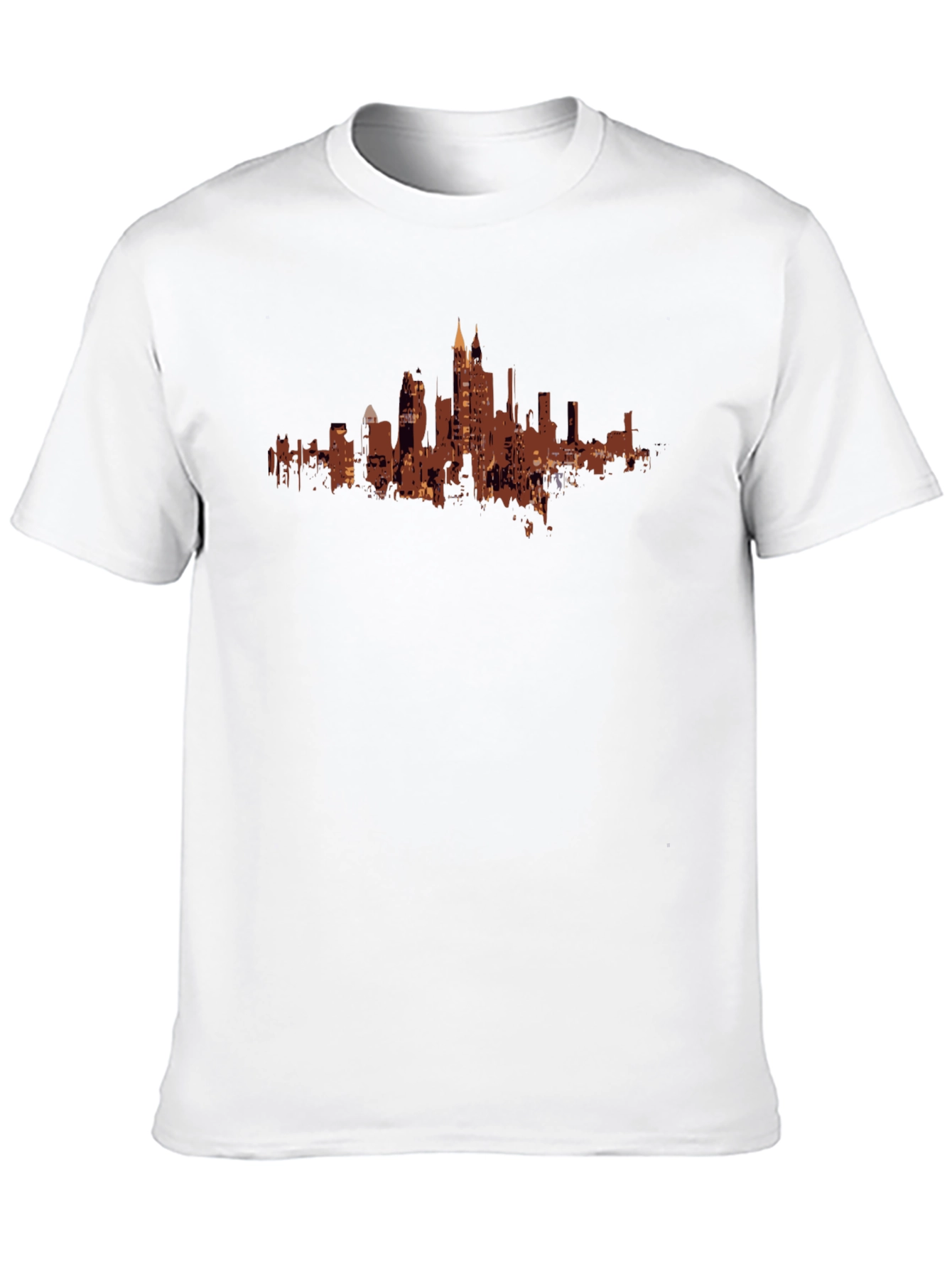 Urban Silhouette Tee - Black Cityscape T-Shirt
