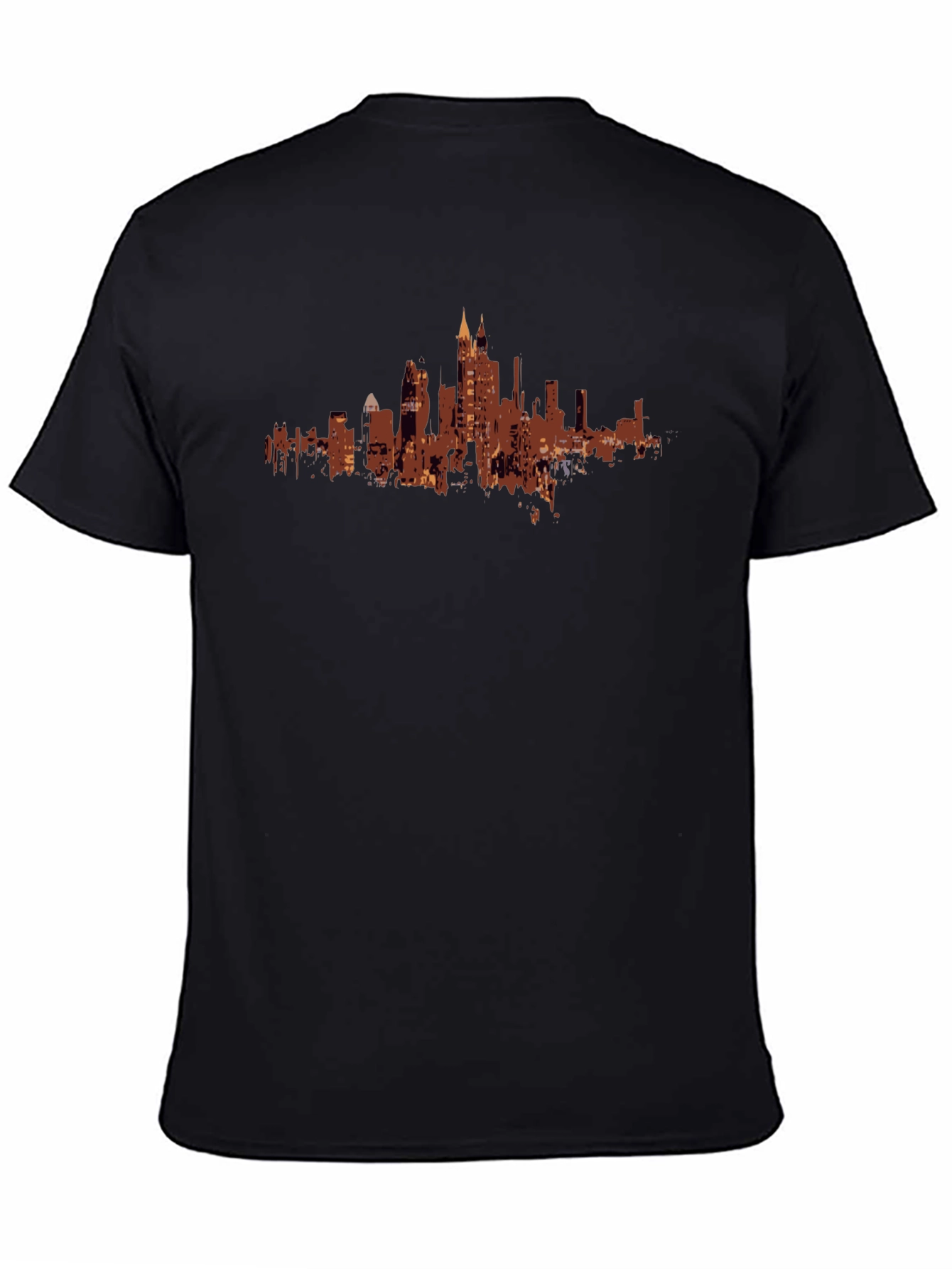 Urban Silhouette Tee - Black Cityscape T-Shirt