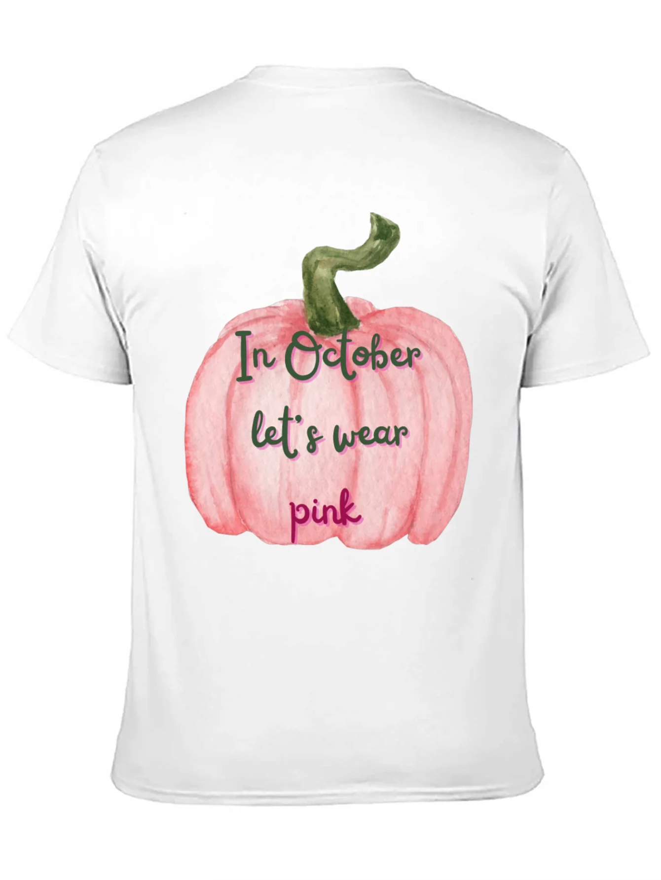 Pink Pumpkin Breast Cancer Awareness T-Shirt