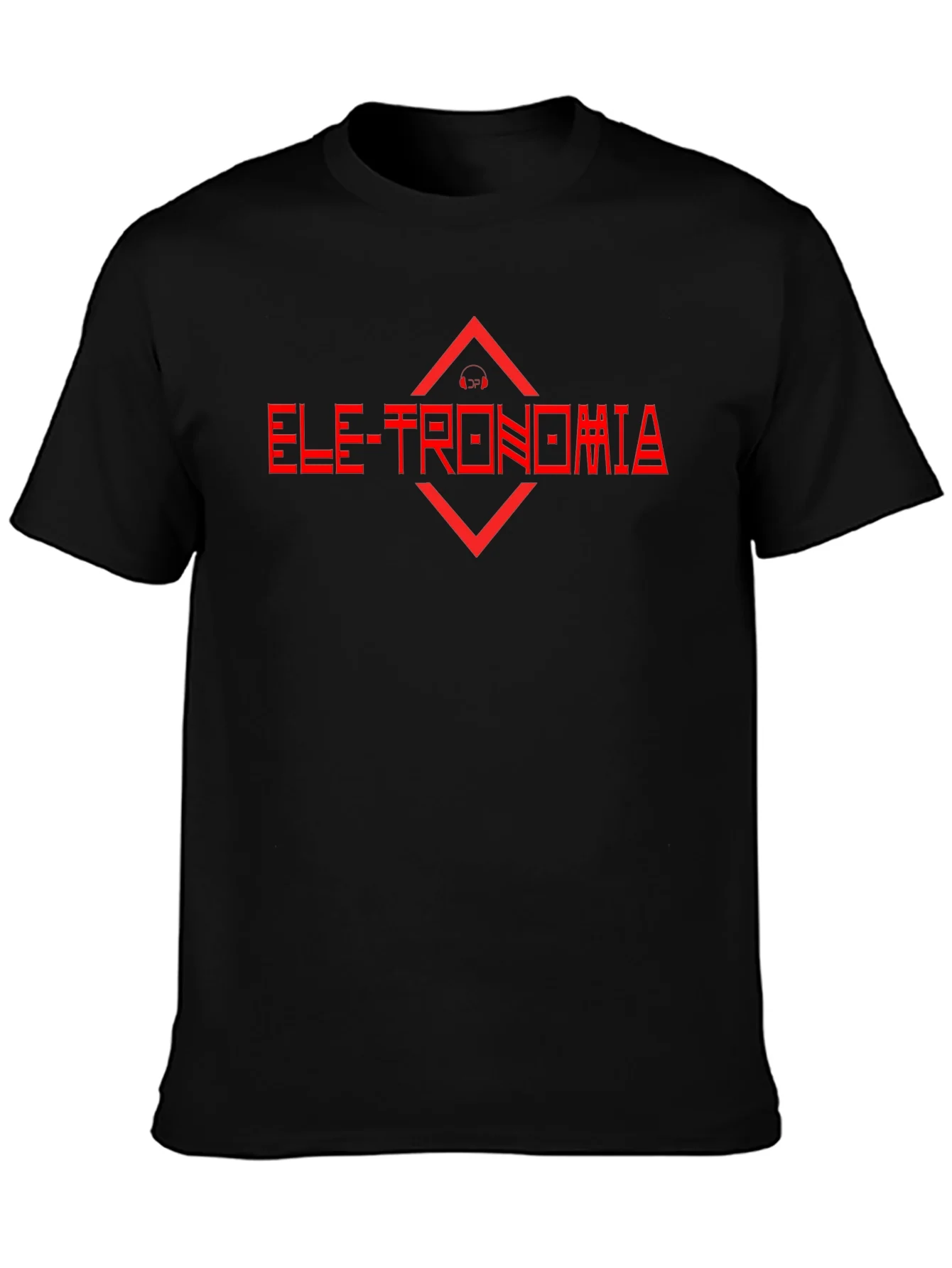 Electronomia Red Graphic Black T-Shirt