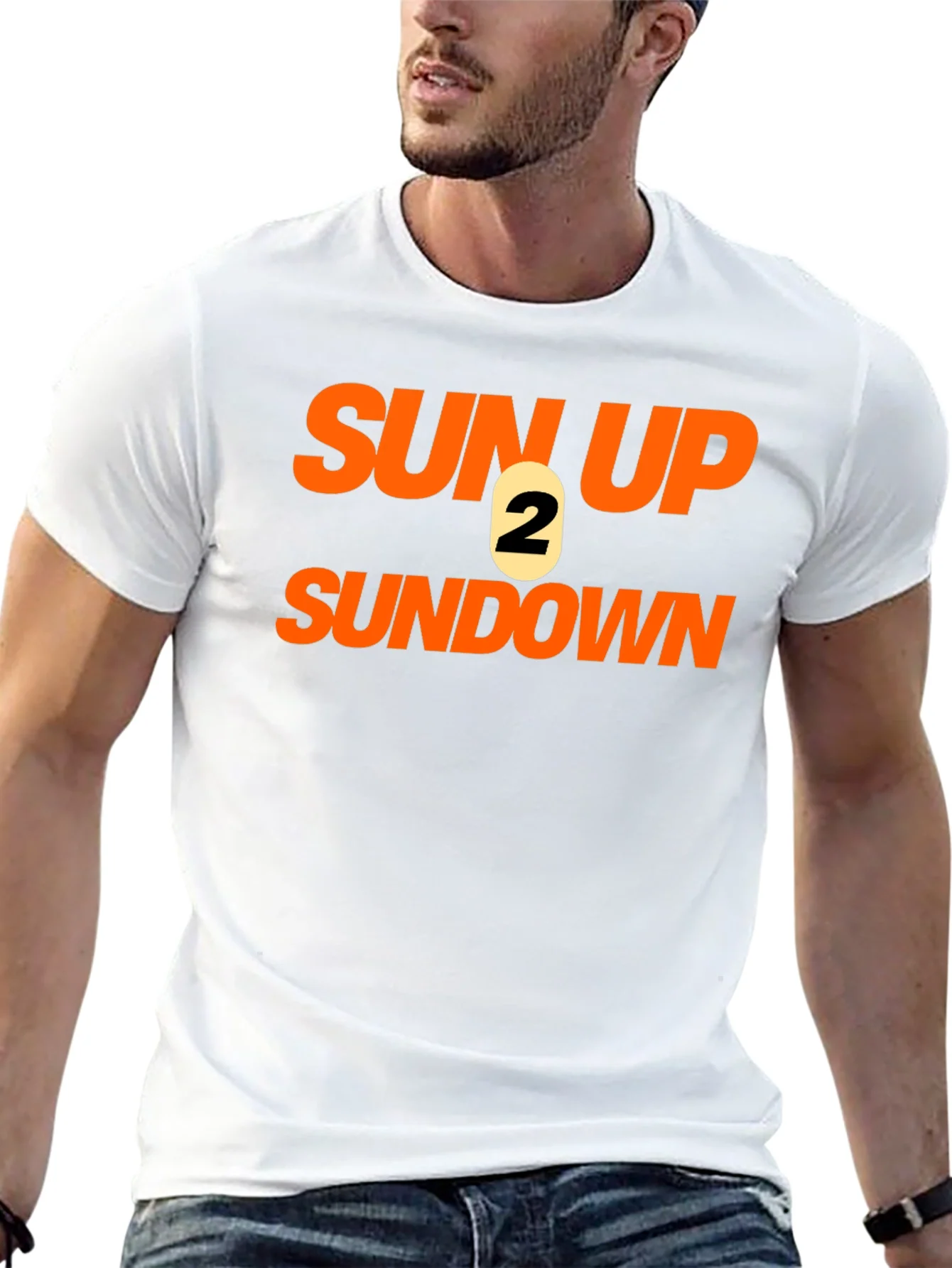 Sun Up 2 Sun Down Black Graphic Tee