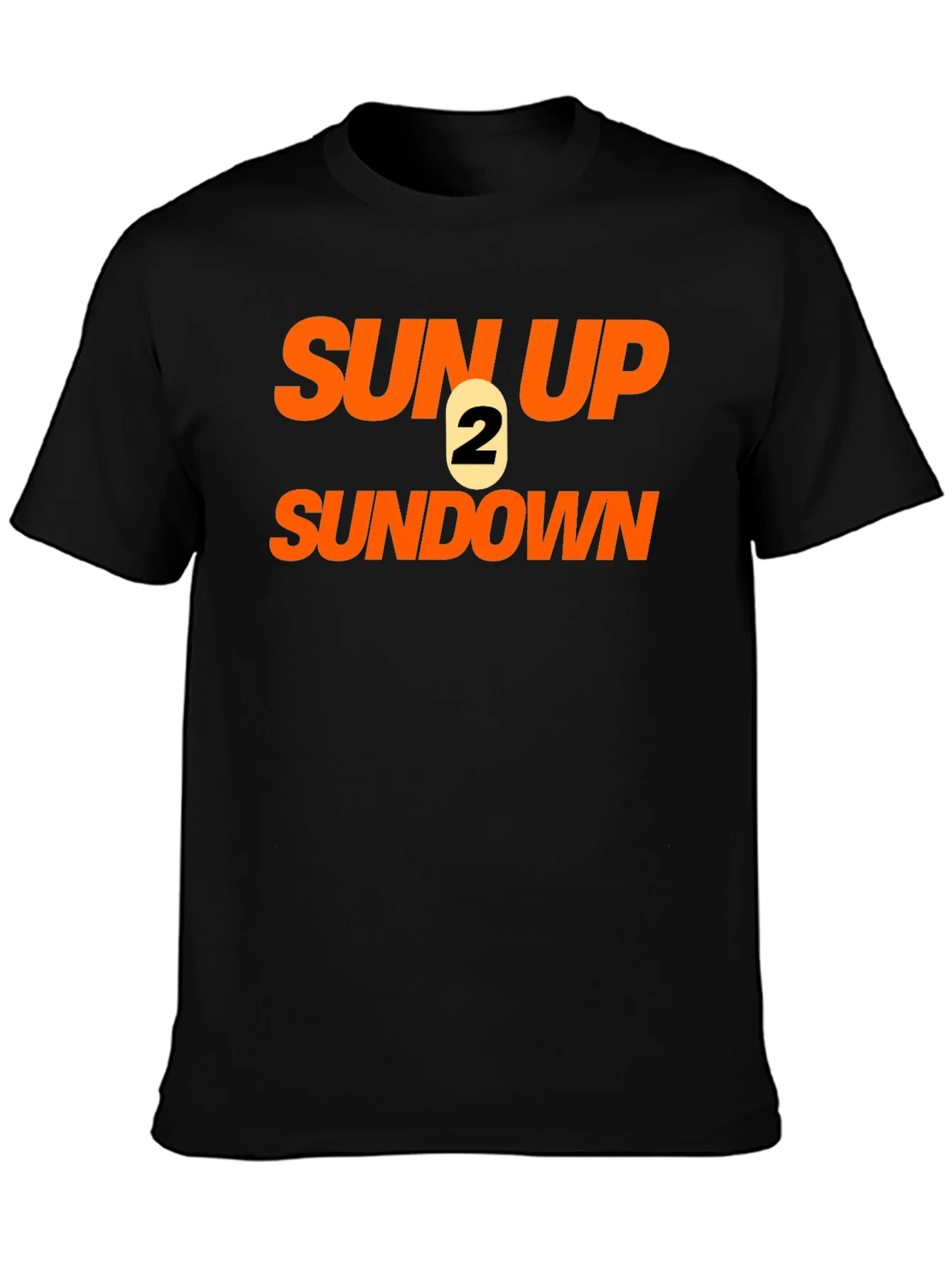 Sun Up 2 Sun Down Black Graphic Tee