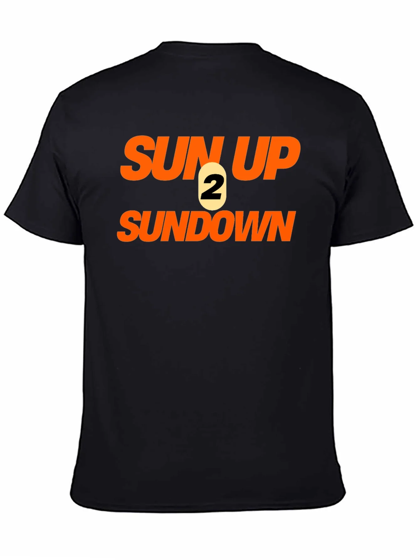 Sun Up 2 Sun Down Black Graphic Tee