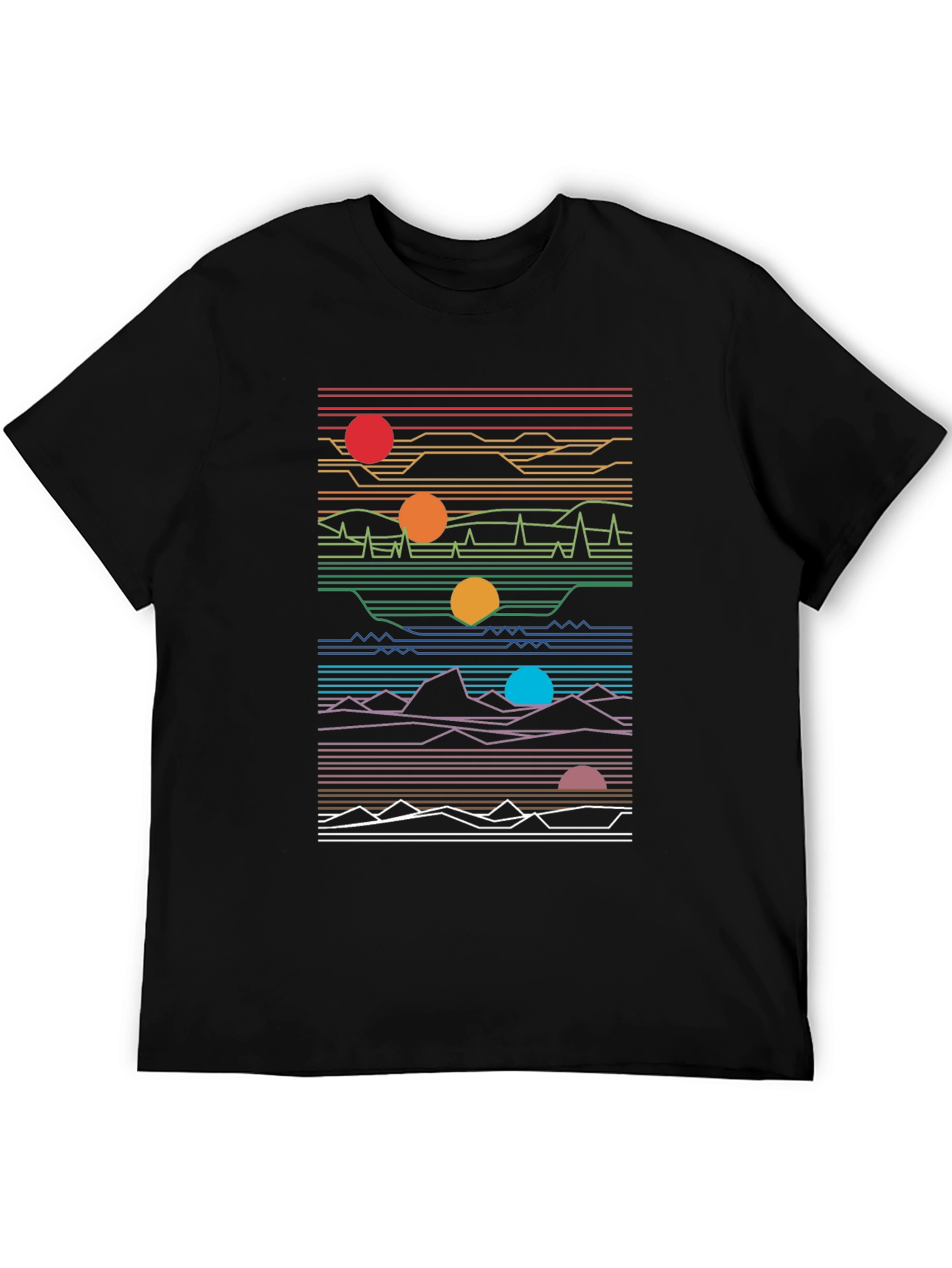 Retro Synthwave Graphic Tee - Black