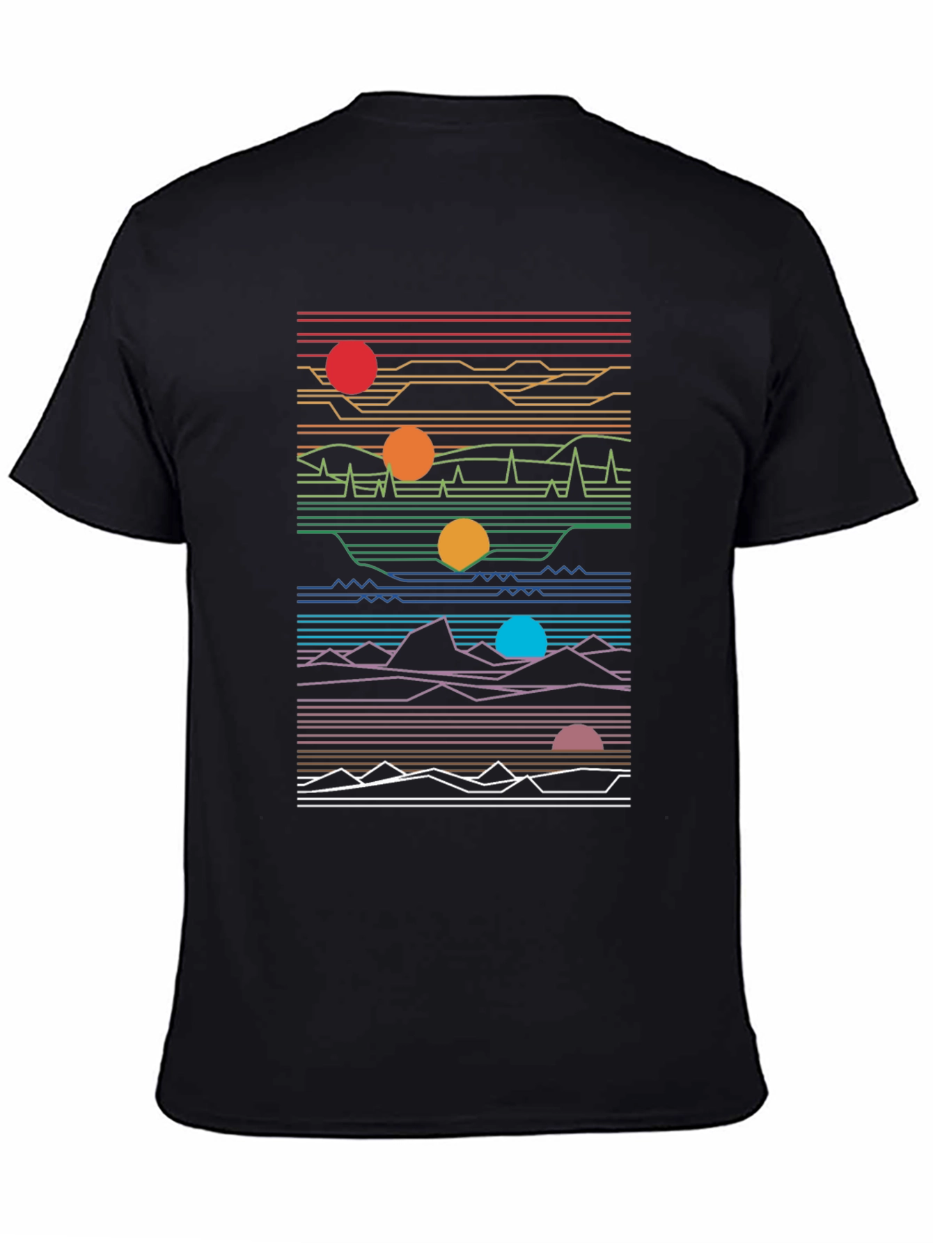 Retro Synthwave Graphic Tee - Black