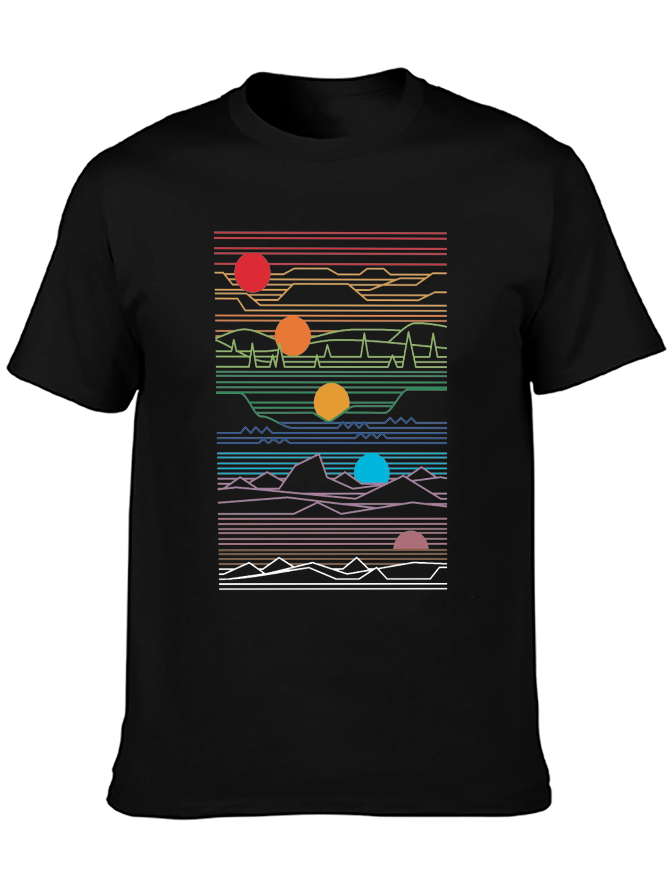 Retro Synthwave Graphic Tee - Black