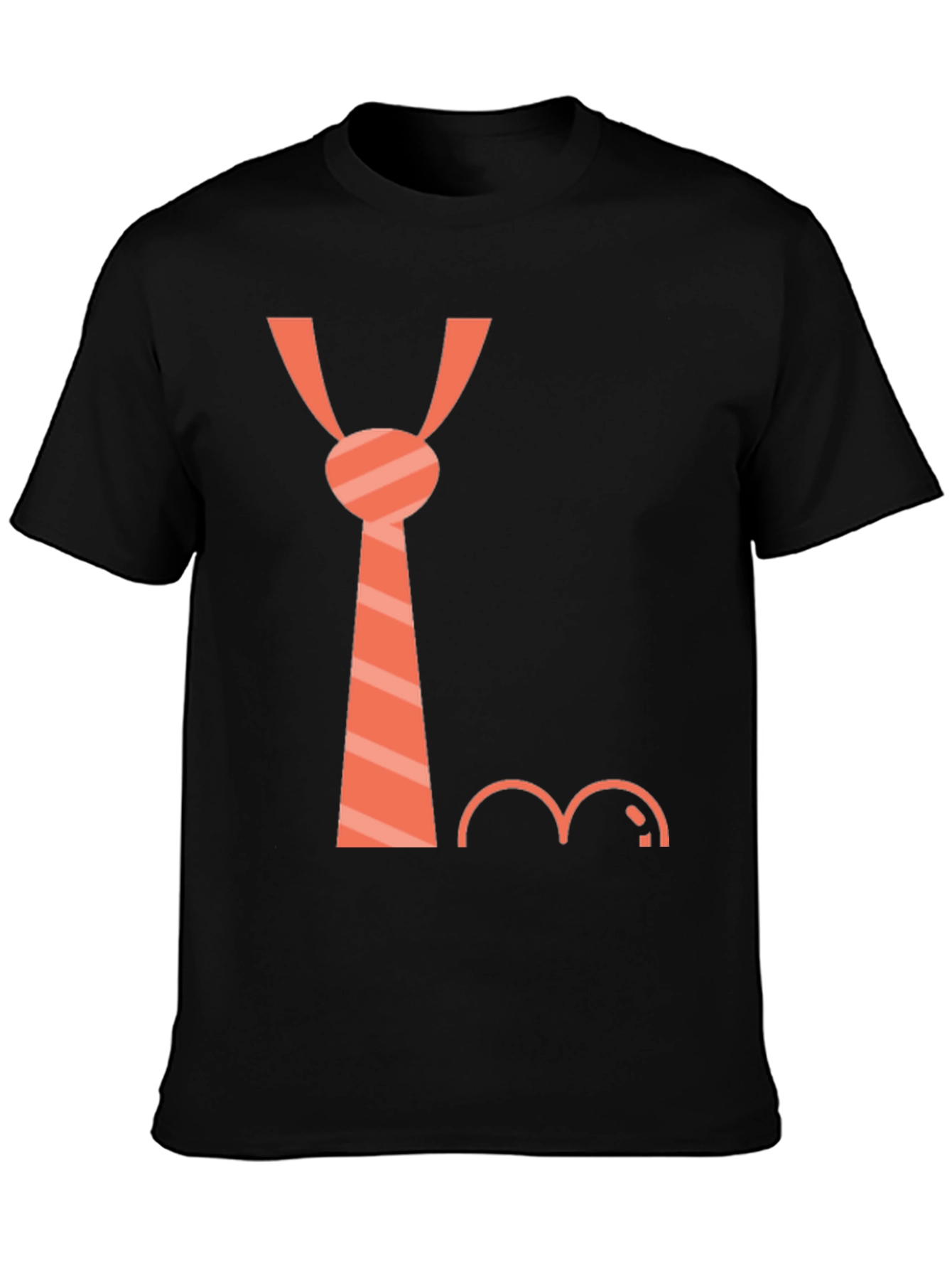 Funny Tie and Mustache Graphic Tee - Casual Style
