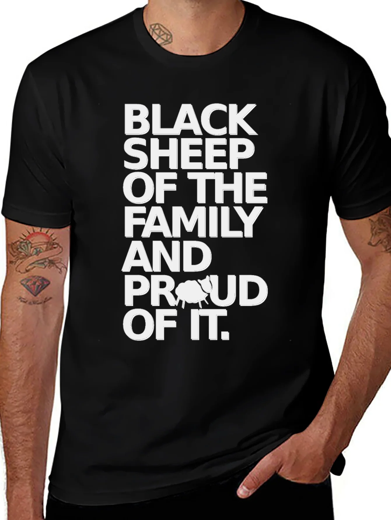 Black Sheep Family T-Shirt - Proud Statement Tee