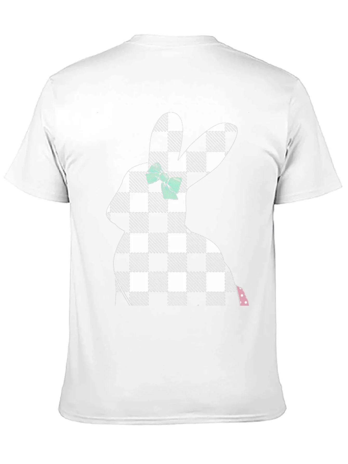 Easter Bunny Plaid Bow T-Shirt