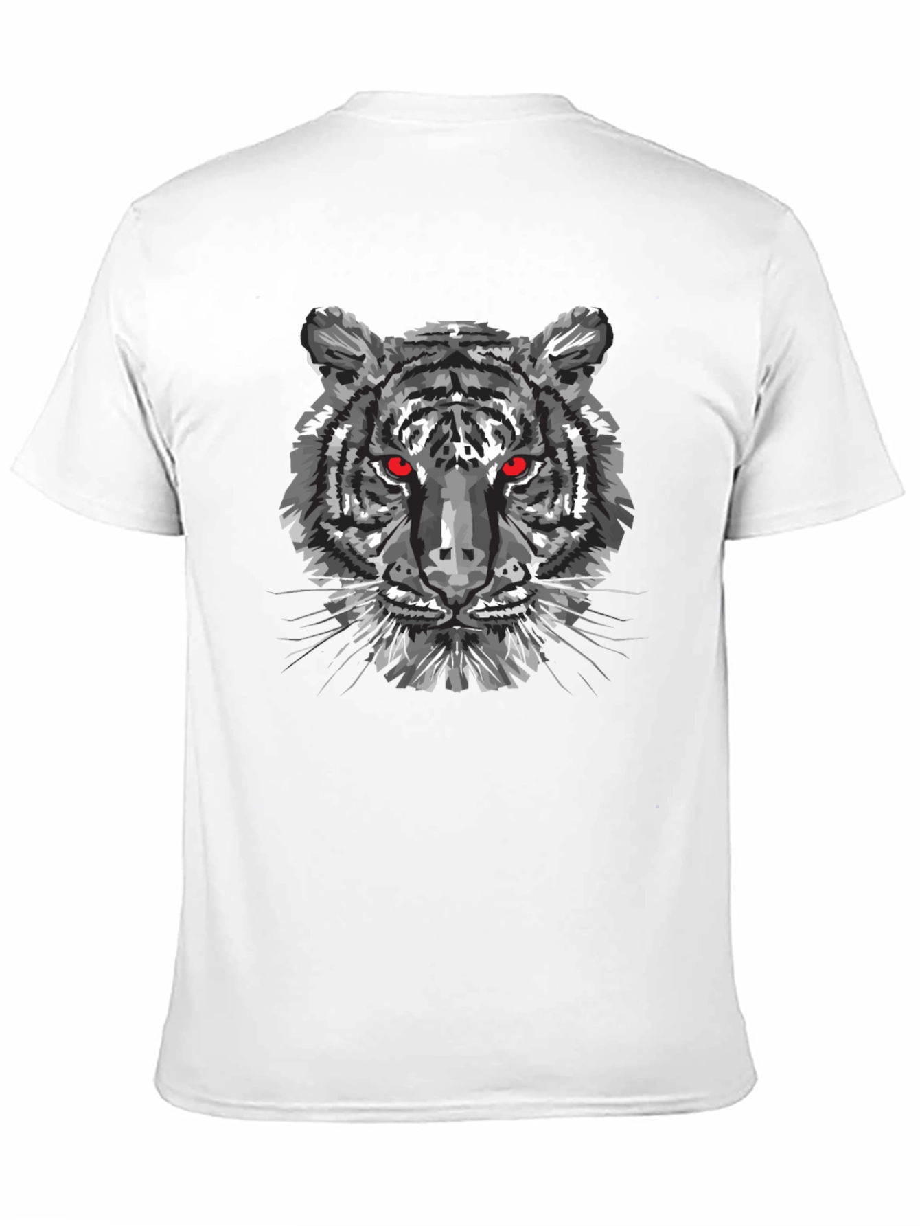 Black Tiger Graphic Tee - Mens Crew Neck T-Shirt
