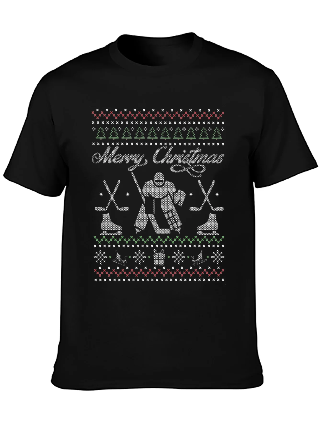 Festive Hockey Christmas T-Shirt