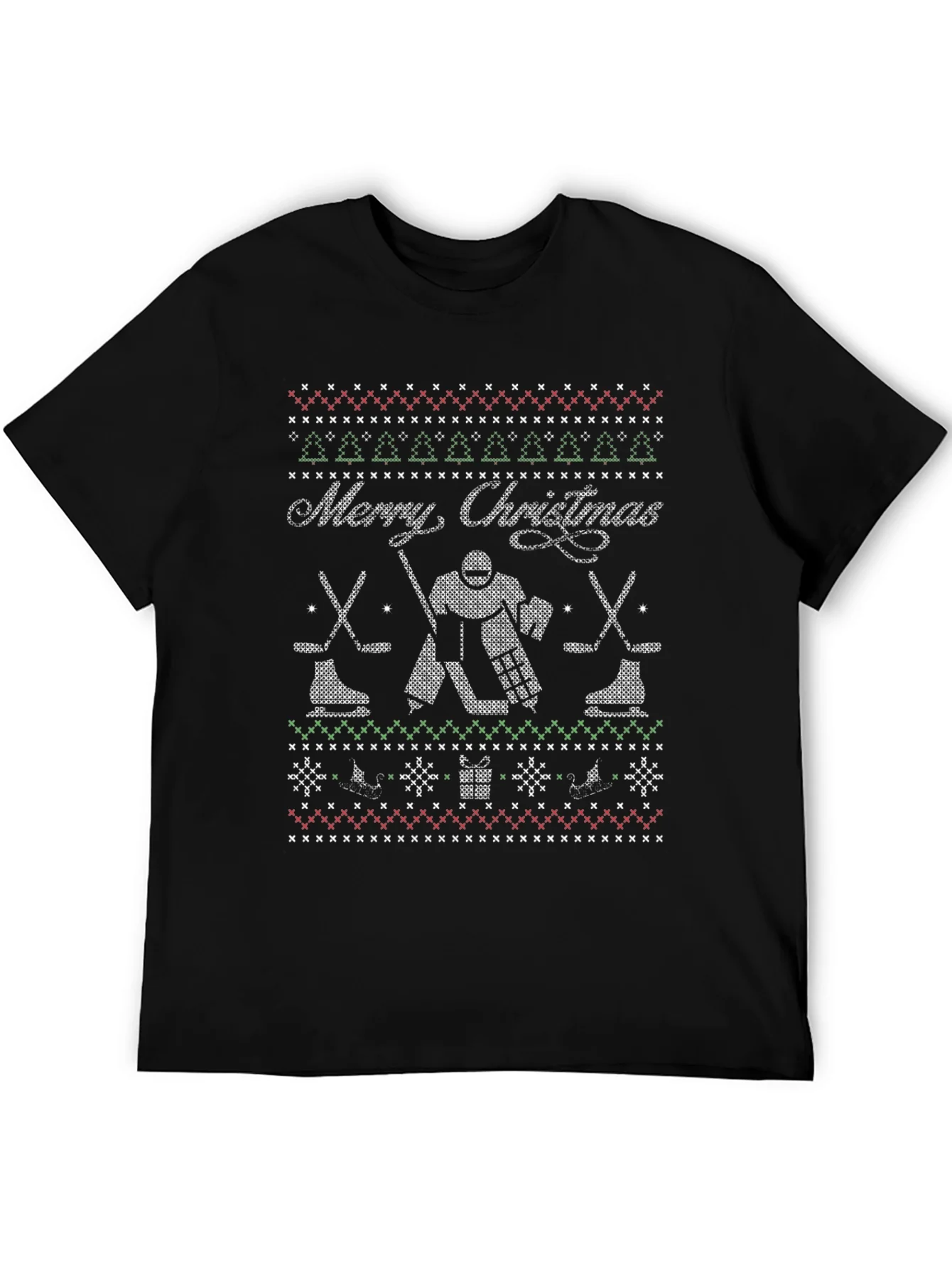 Festive Hockey Christmas T-Shirt
