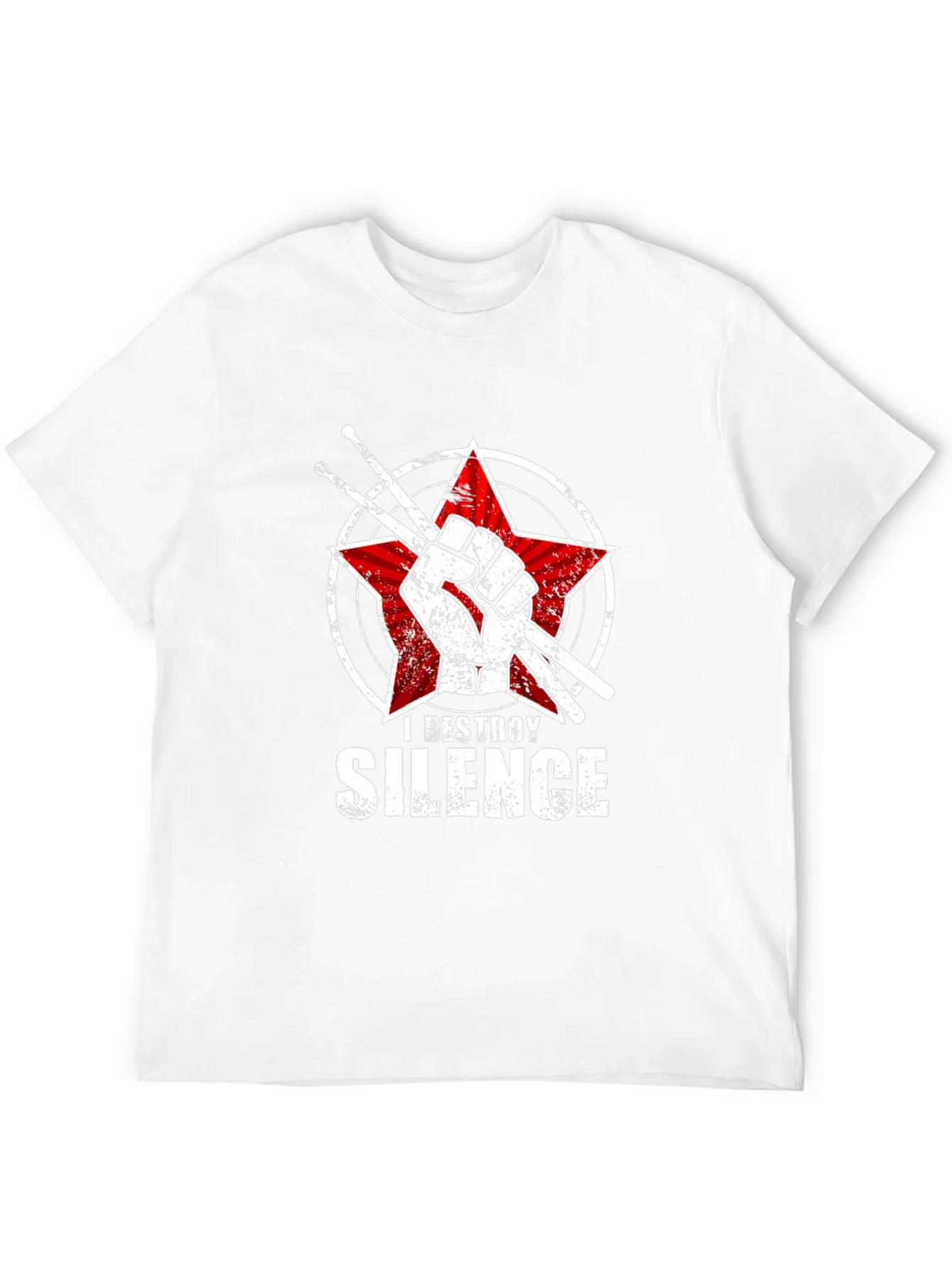 I Destroy Silence Drummer T-Shirt