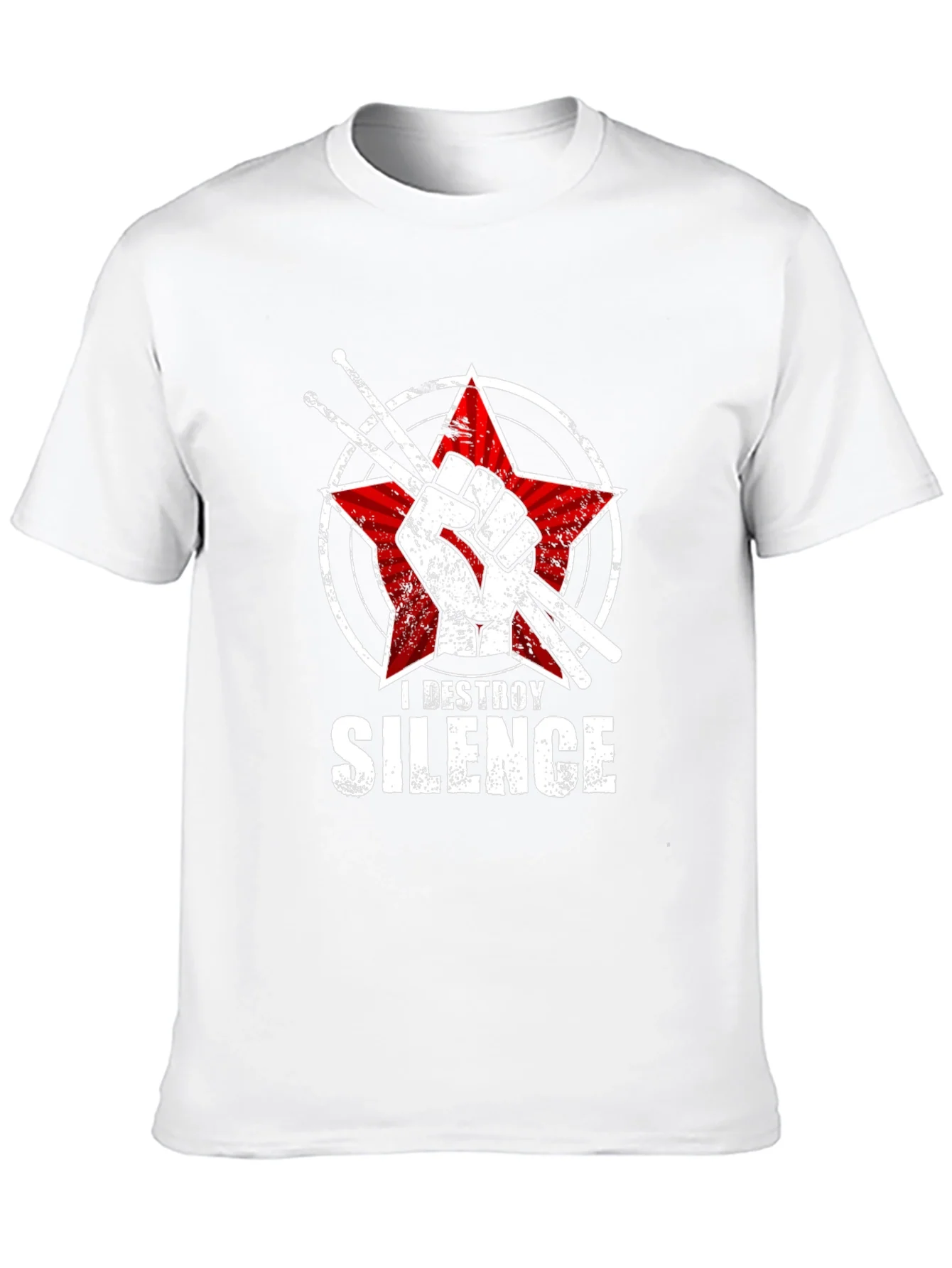 I Destroy Silence Drummer T-Shirt