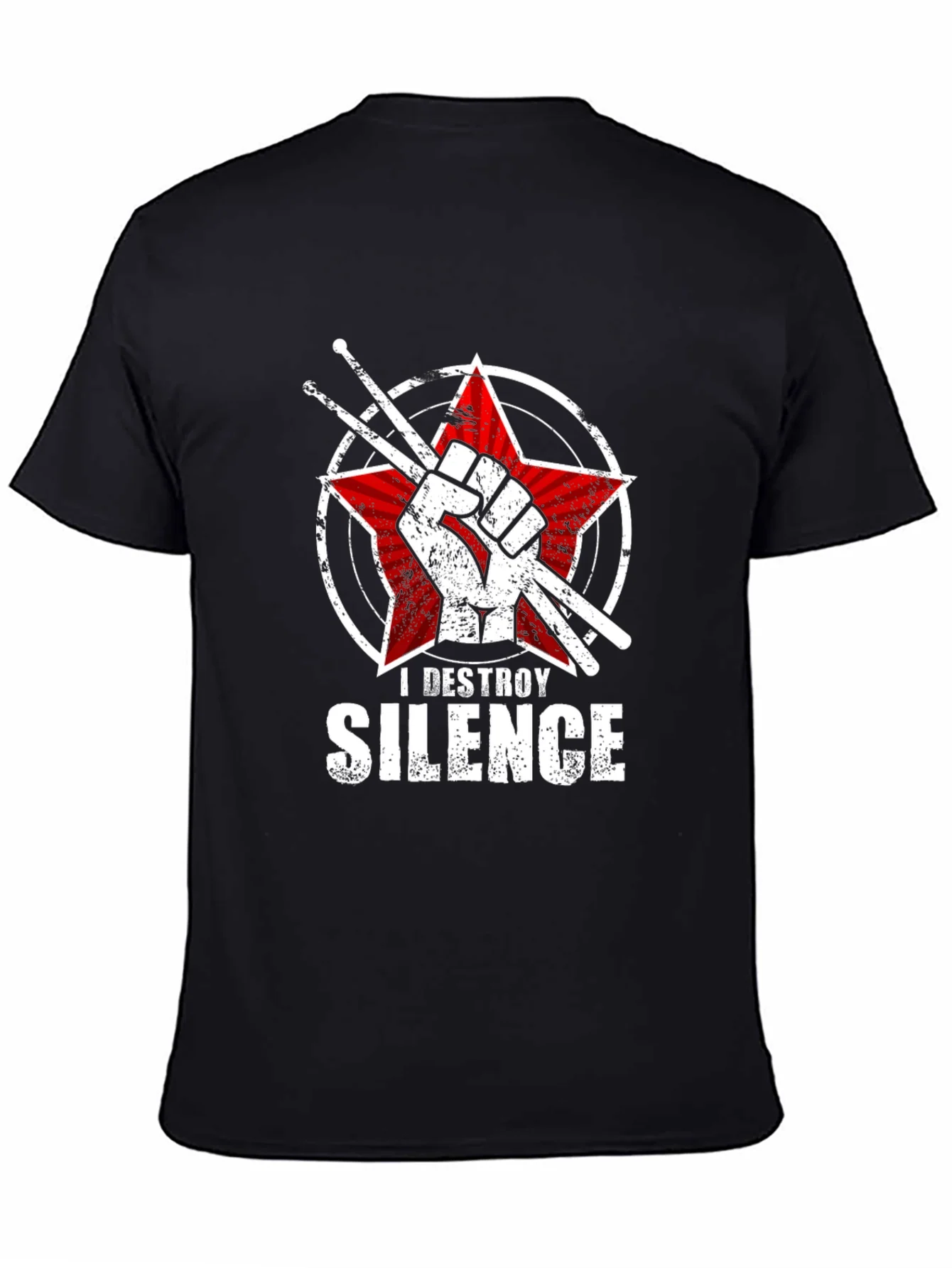 I Destroy Silence Drummer T-Shirt