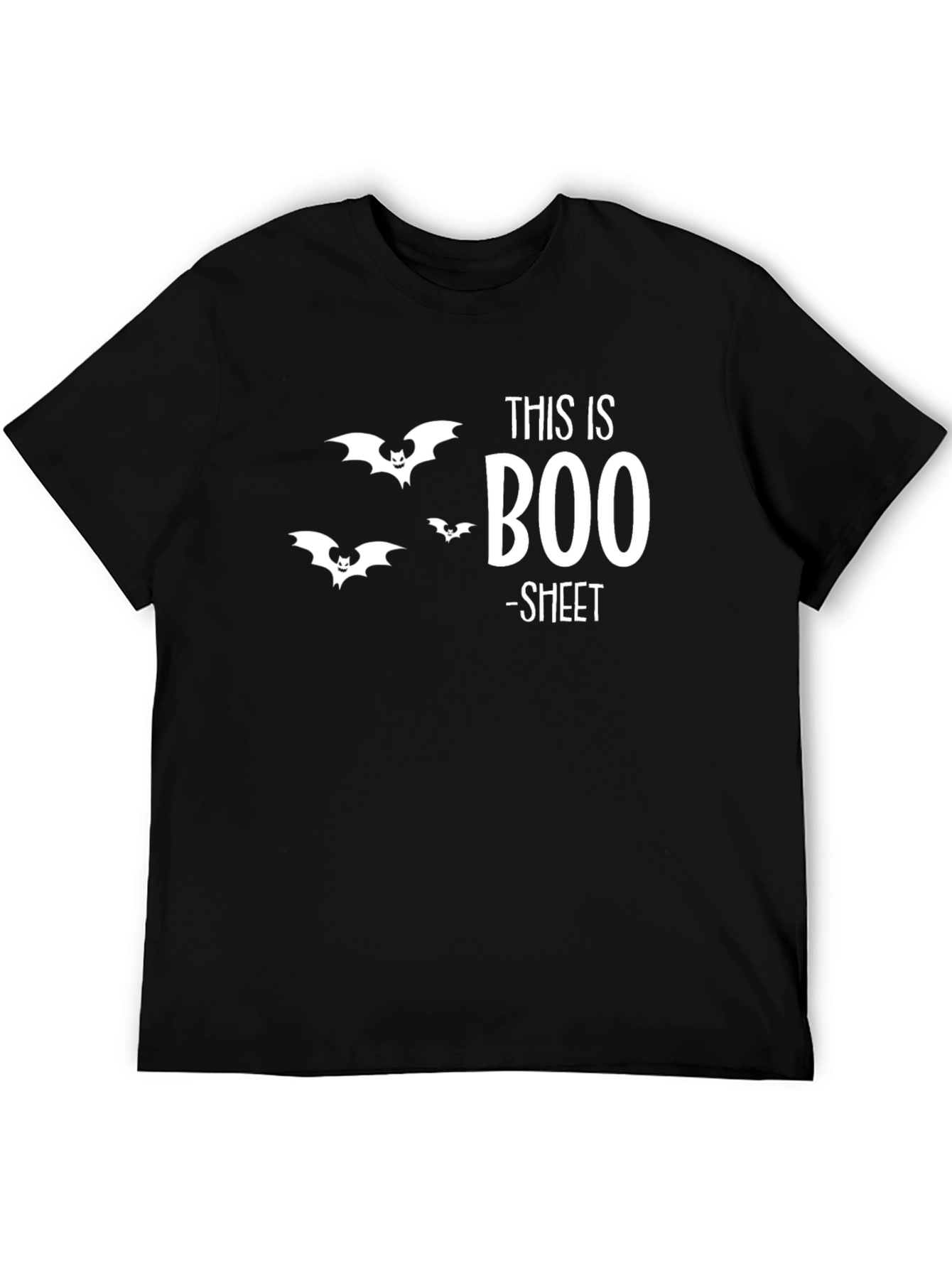 Funny Halloween Graphic T-Shirt - This is Boo-Sheet Tee