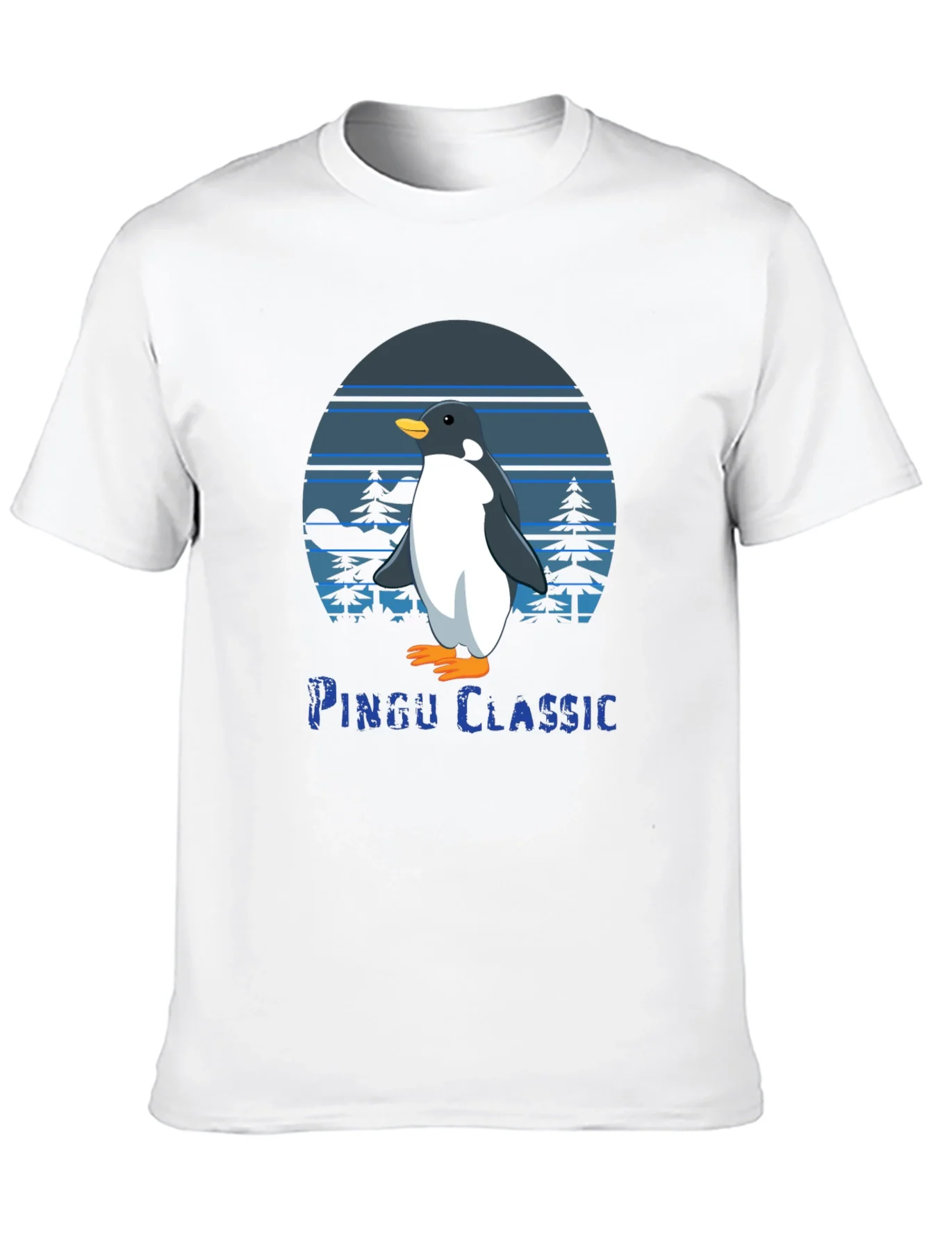 Pingu Classic Black Graphic Tee