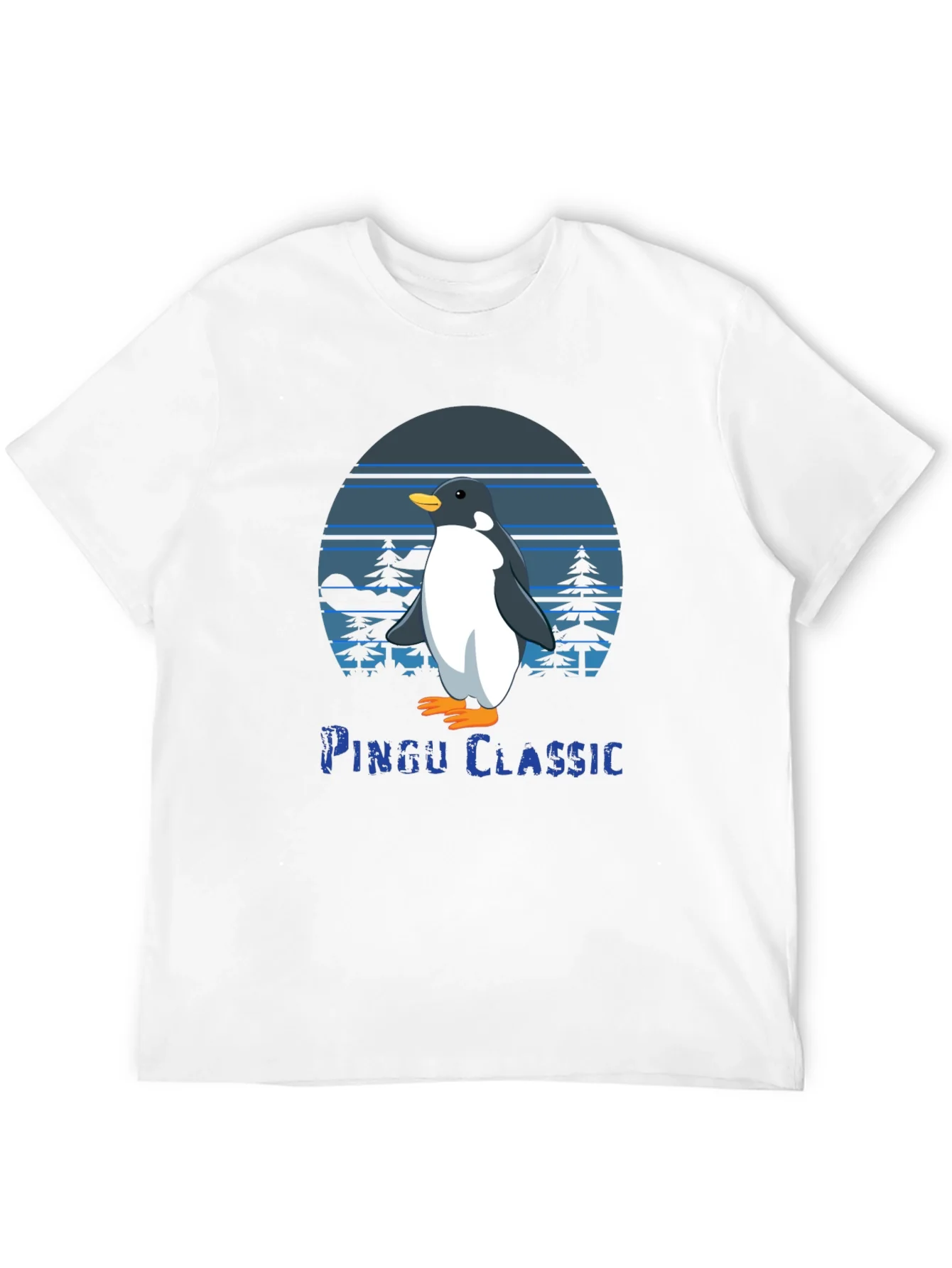 Pingu Classic Black Graphic Tee