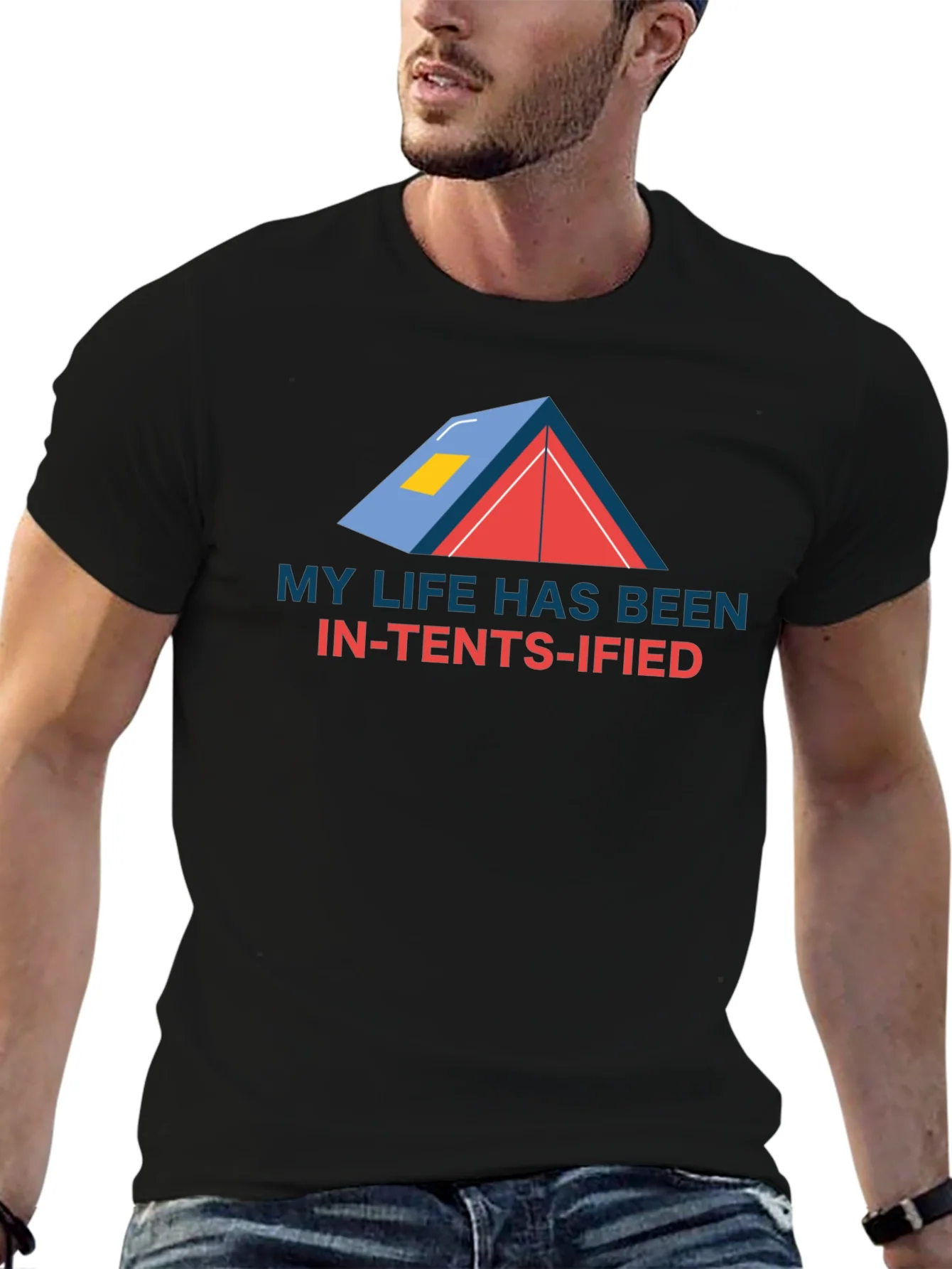 Funny Camping T-Shirt - In-Tents-ified