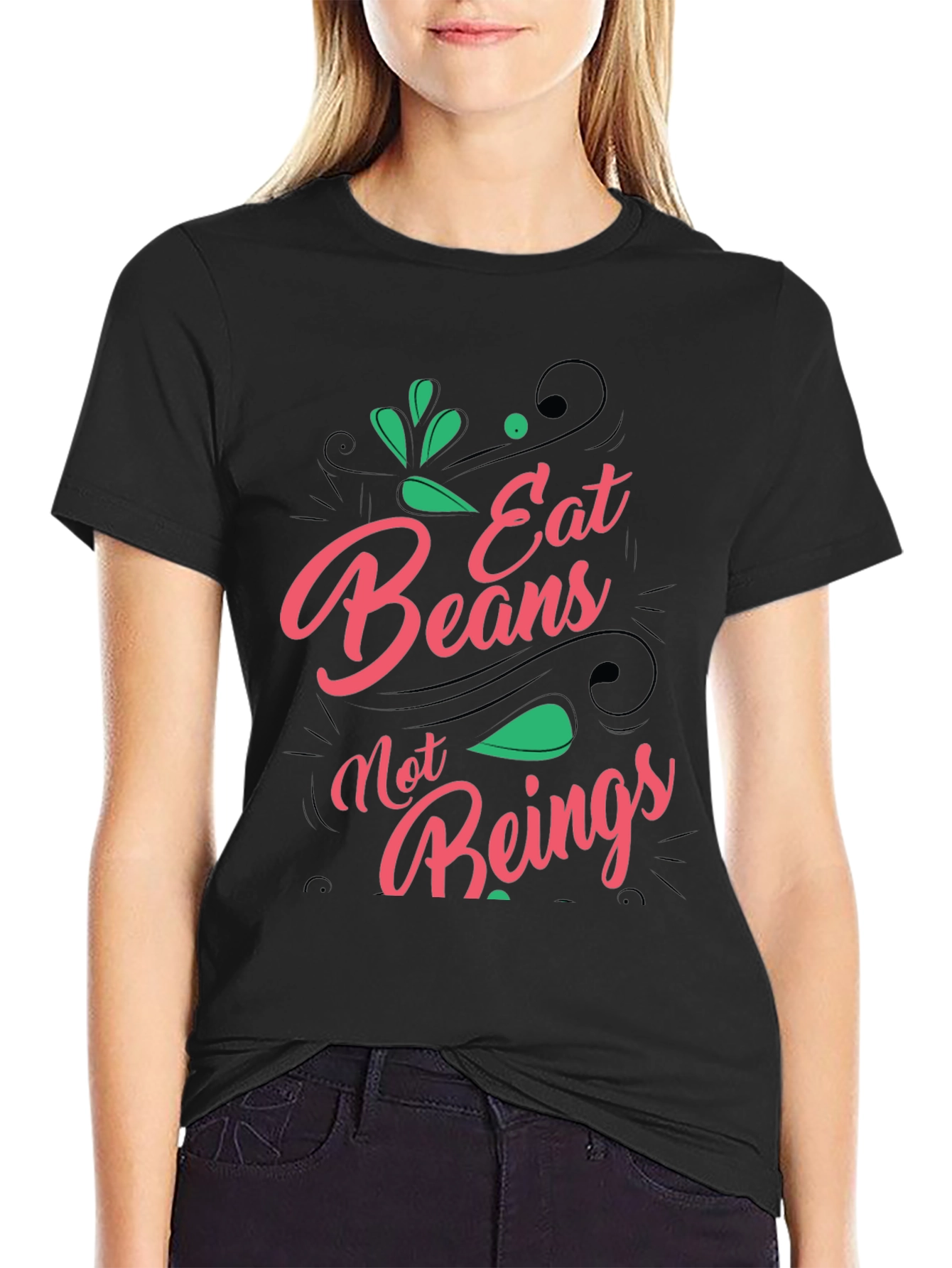 Eat Beans Not Beings Graphic Tee