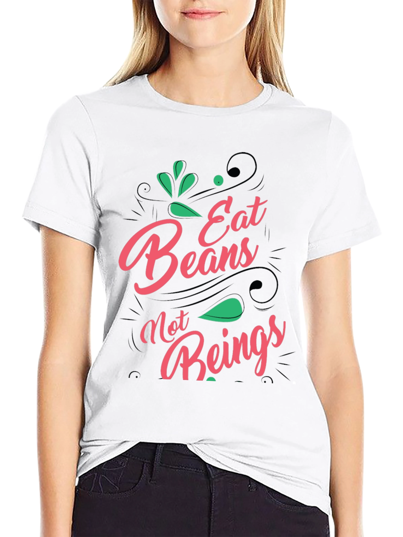 Eat Beans Not Beings Graphic Tee