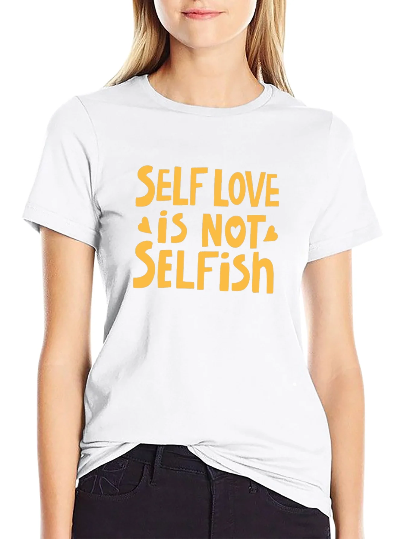 Self Love is Not Selfish T-Shirt - Black