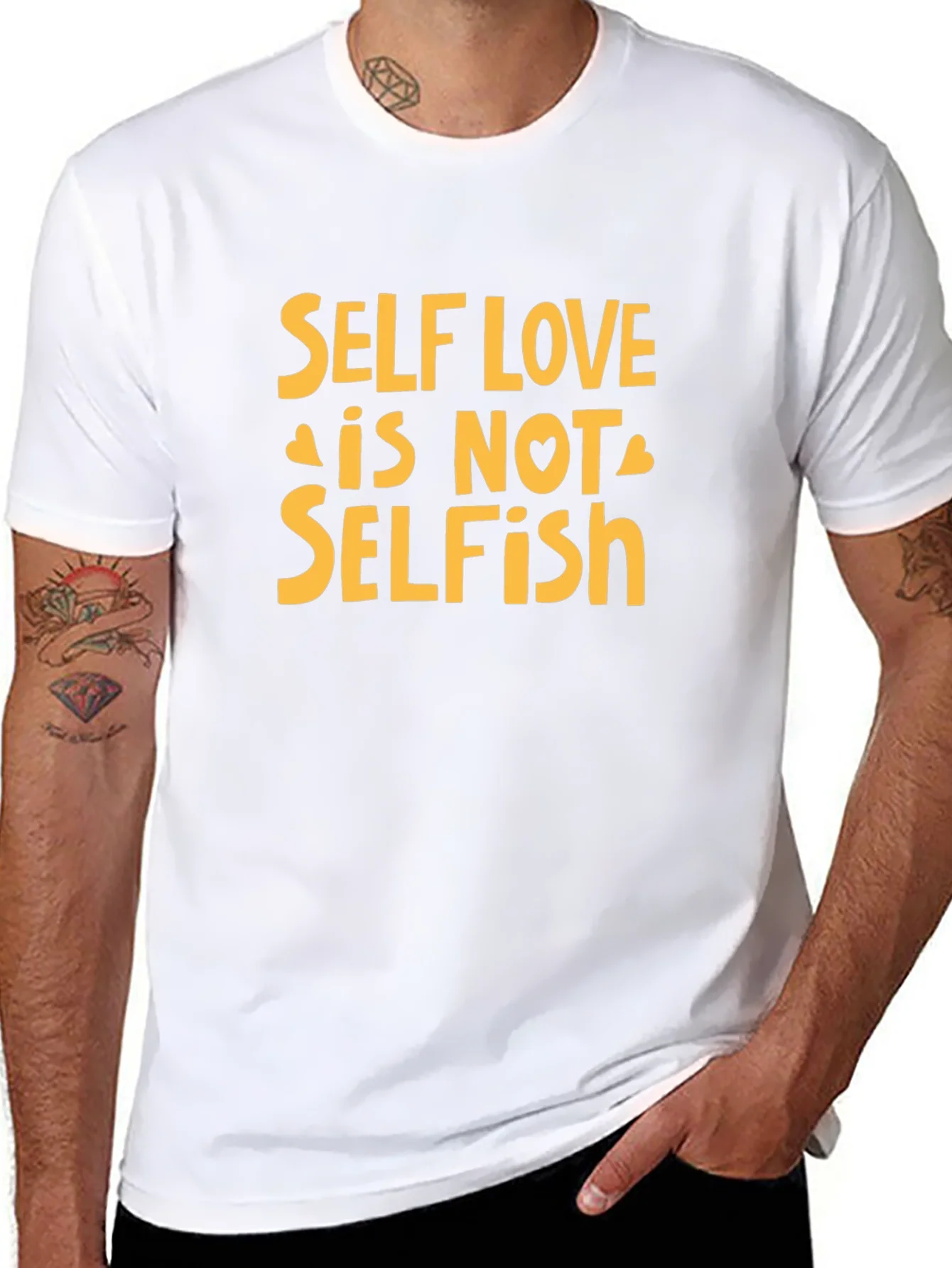 Self Love is Not Selfish T-Shirt - Black