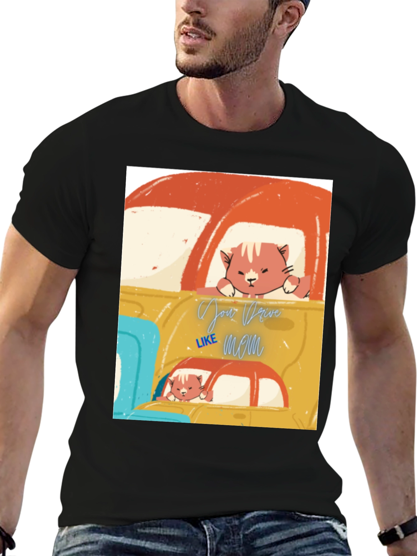 Cat Driver T-Shirt - Your Drive Like Mom