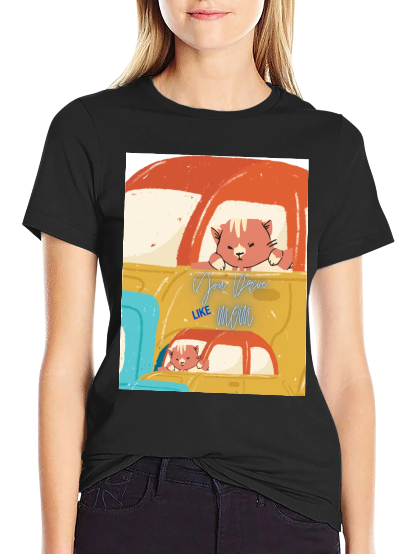 Cat Driver T-Shirt - Your Drive Like Mom