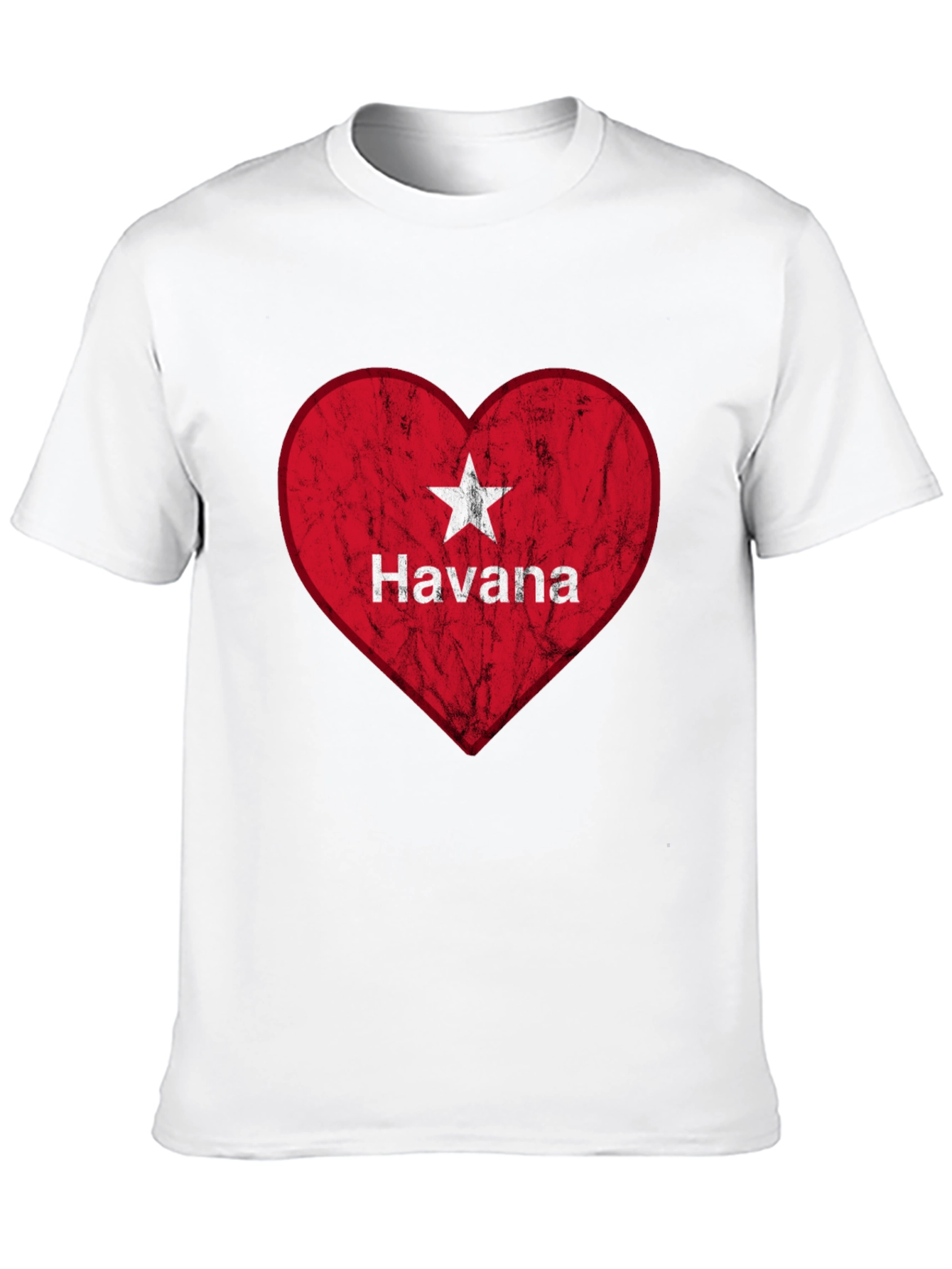 Havana Cuba Heart Flag T-Shirt - Patriotic Cuban Pride