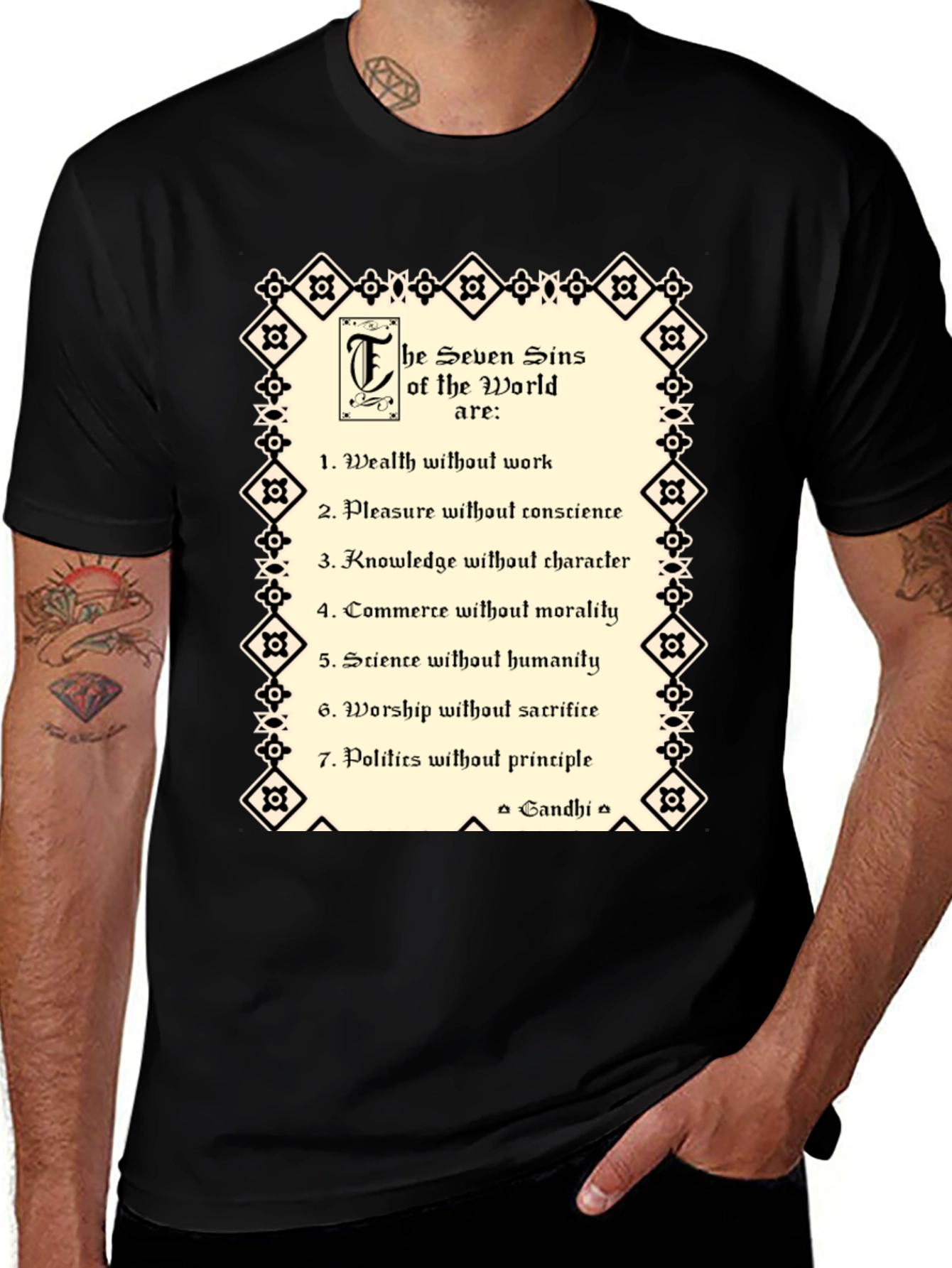 Seven Sins of the World Graphic T-Shirt
