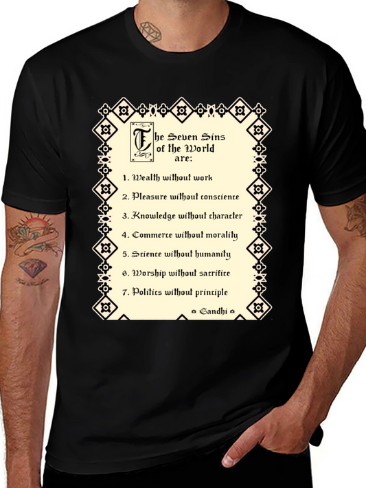 Seven Sins of the World Graphic T-Shirt