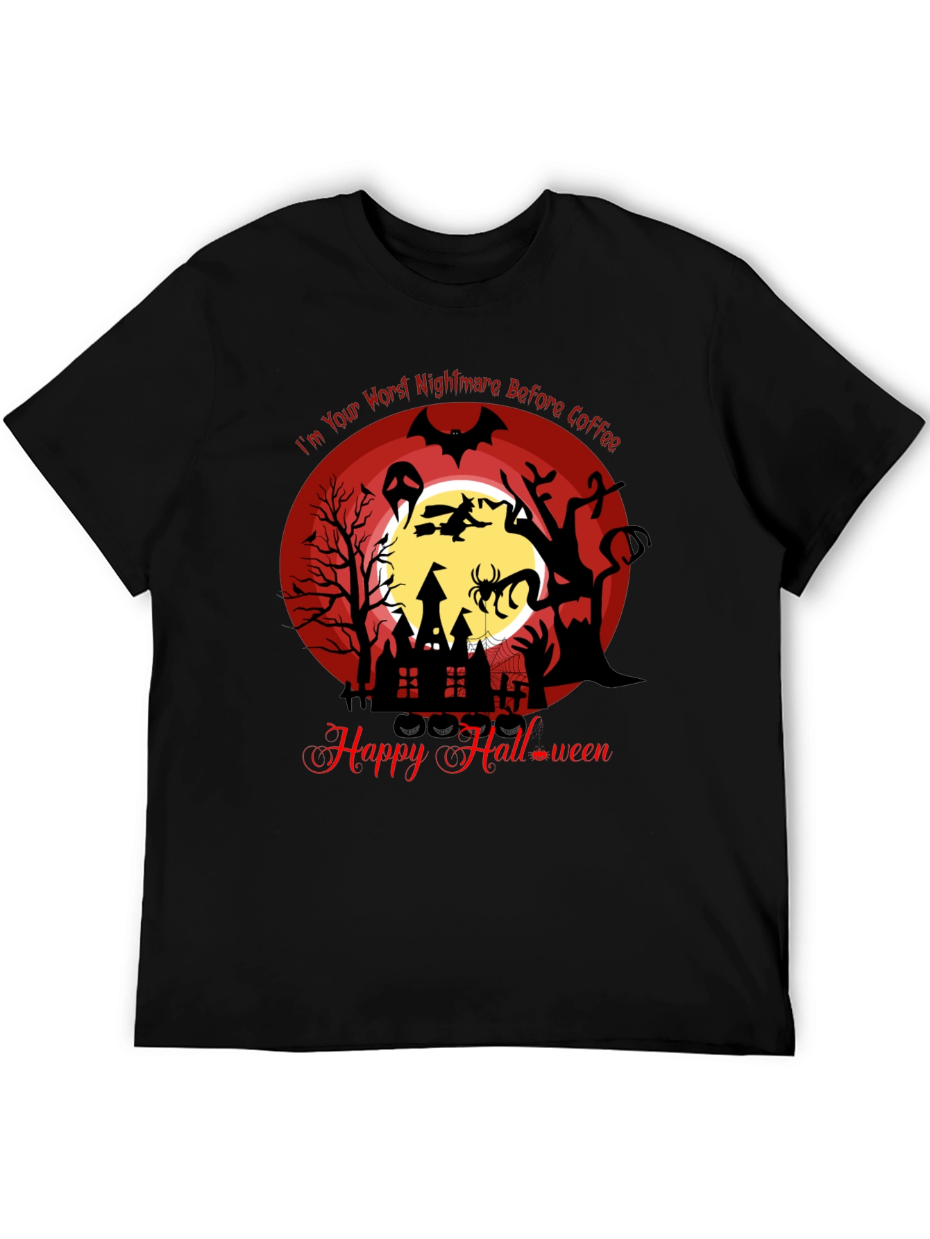 Halloween Nightmare Before Coffee Graphic Tee